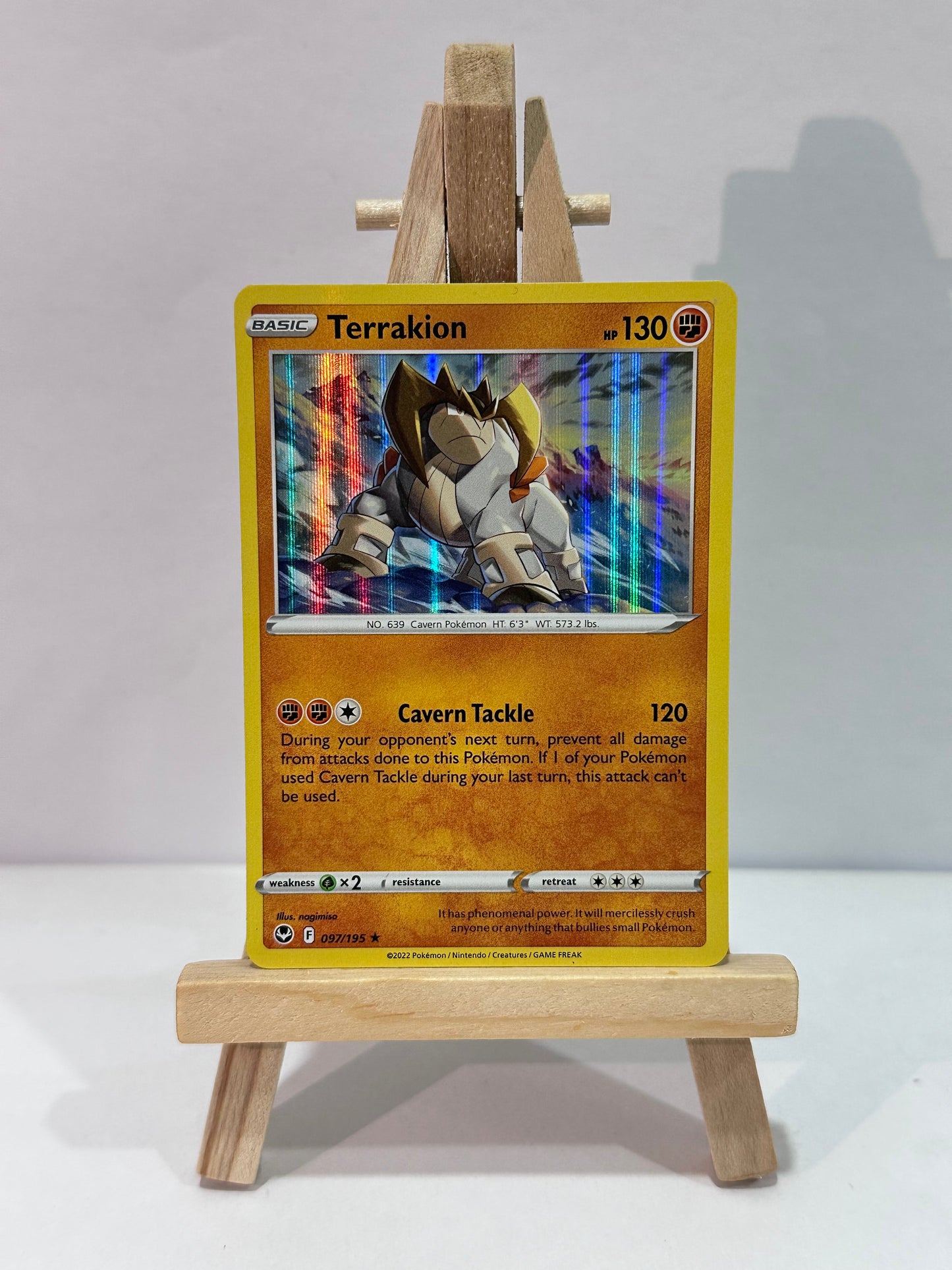 Terrakion (SWSH Silver Tempest) Holo