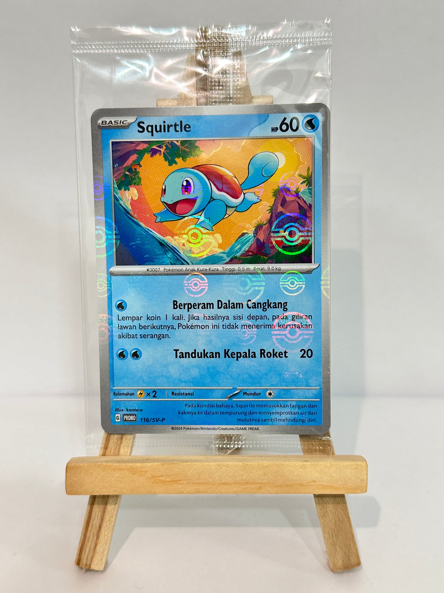 Squirtle Pokeball (151 Sealed Promo) Indonesia