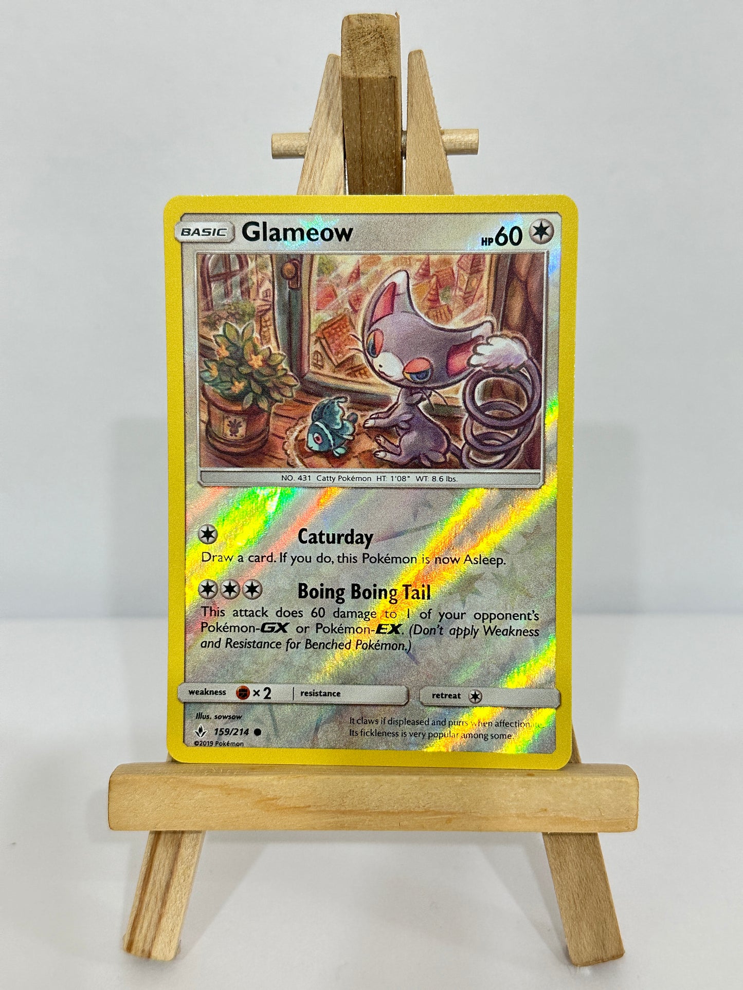Glameow (SM Unbroken Bonds) Reverse Holo
