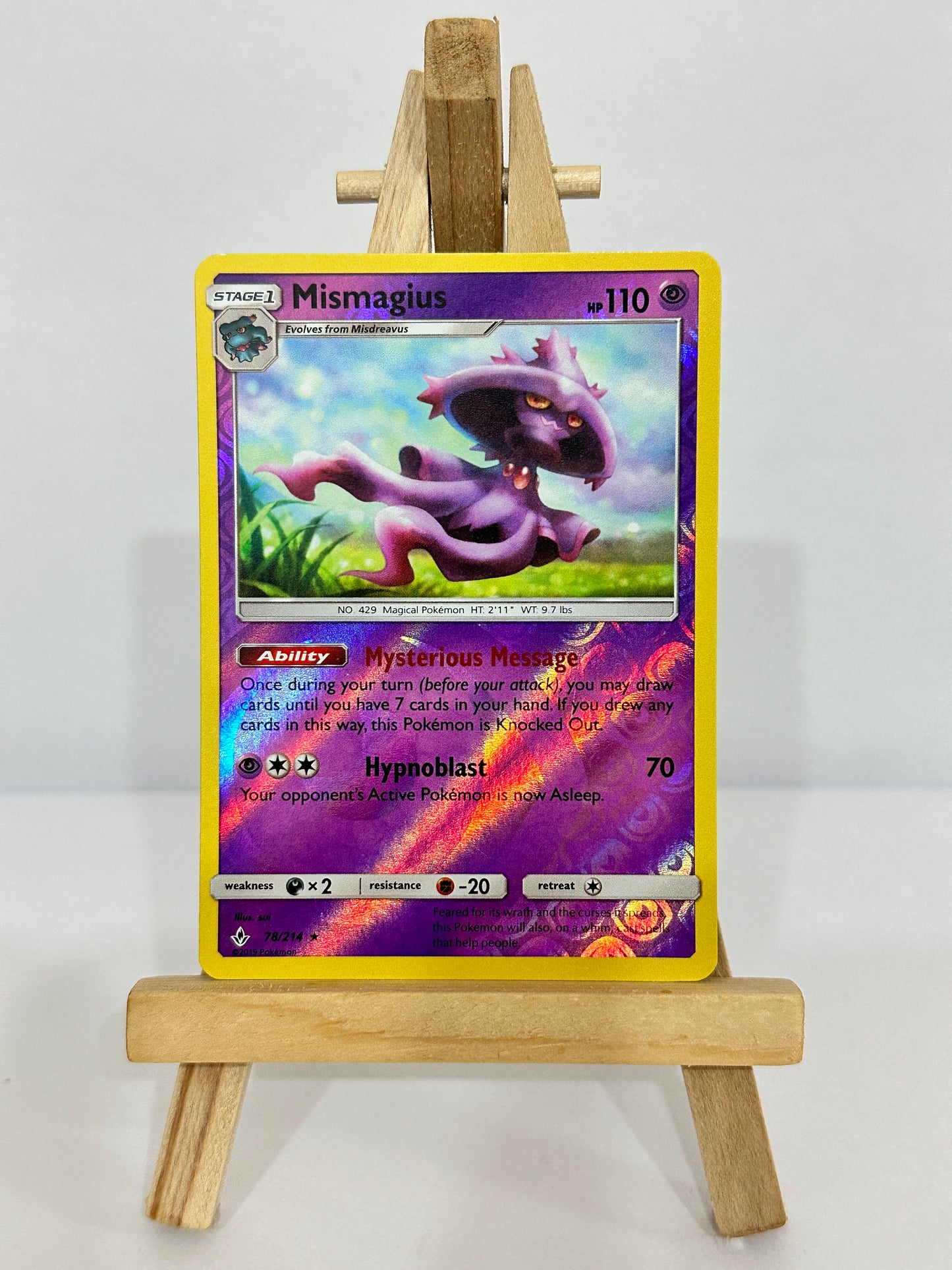Mismagius (SM Unbroken Bonds) Reverse Holo