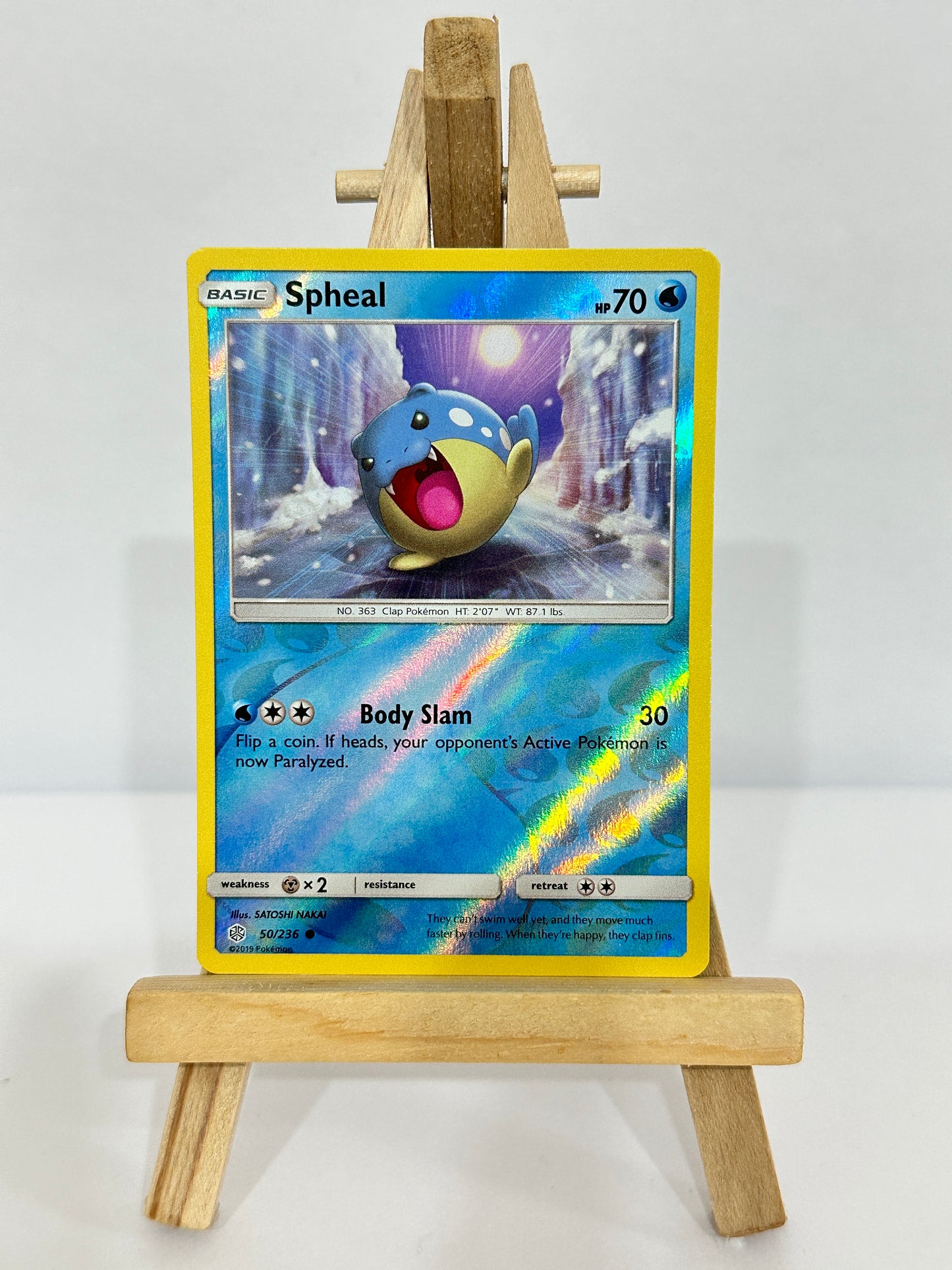 Spheal (SM Cosmic Eclipse) Reverse Holo