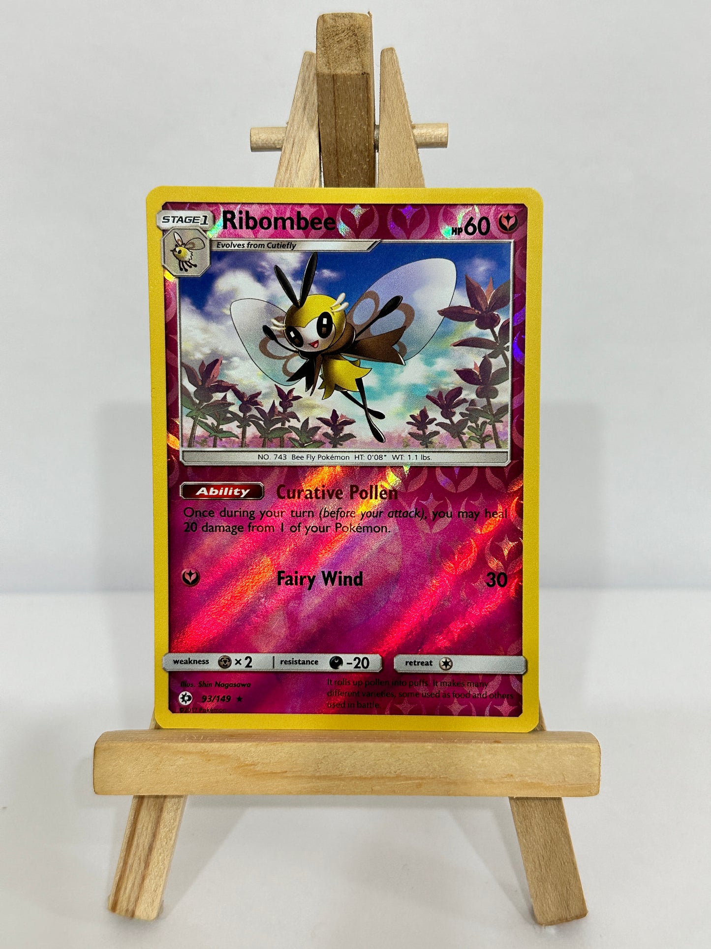 Ribombee (SM Base Set) Reverse Holos