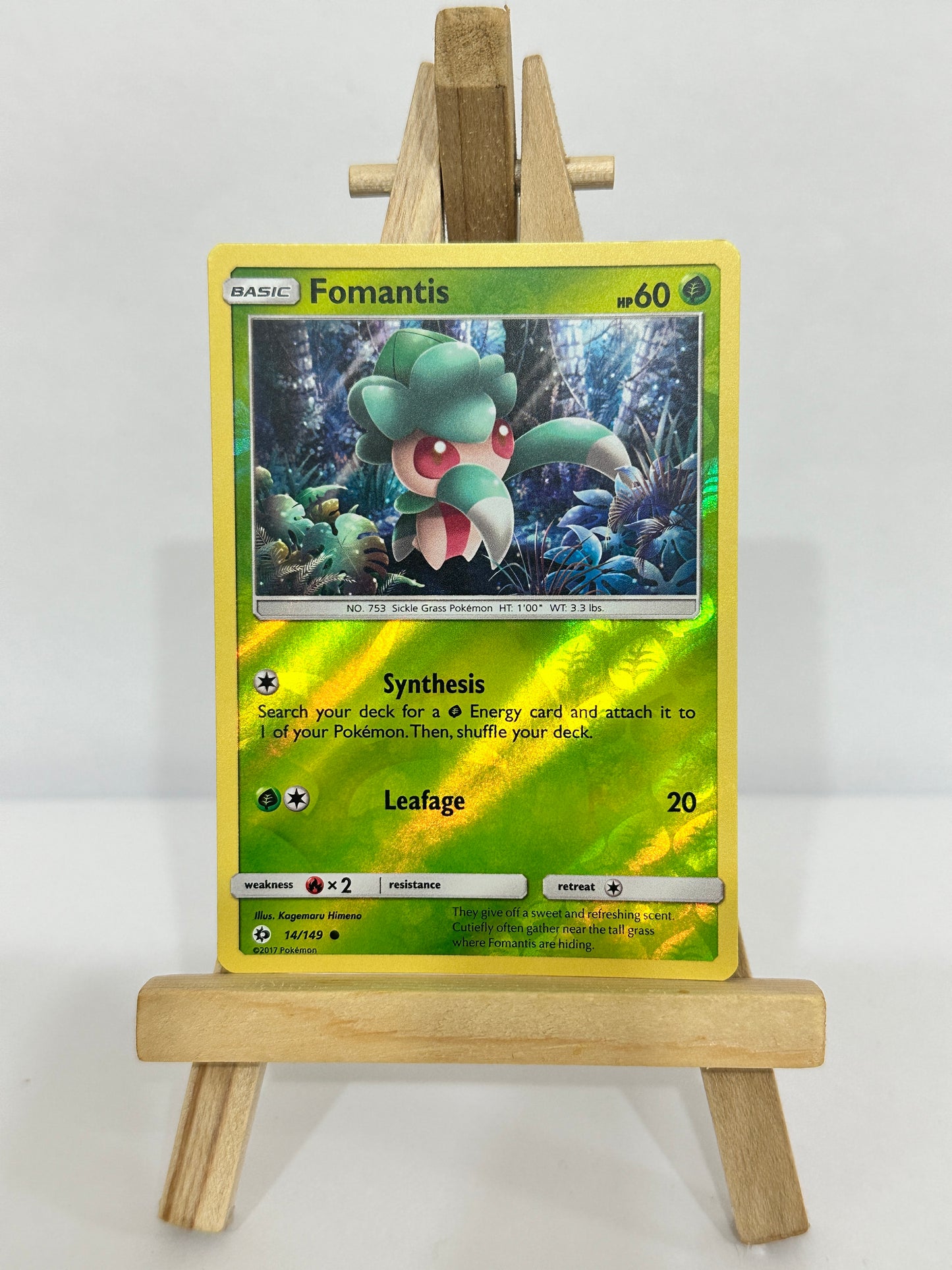 Fomantis (SM Base Set) Reverse Holos