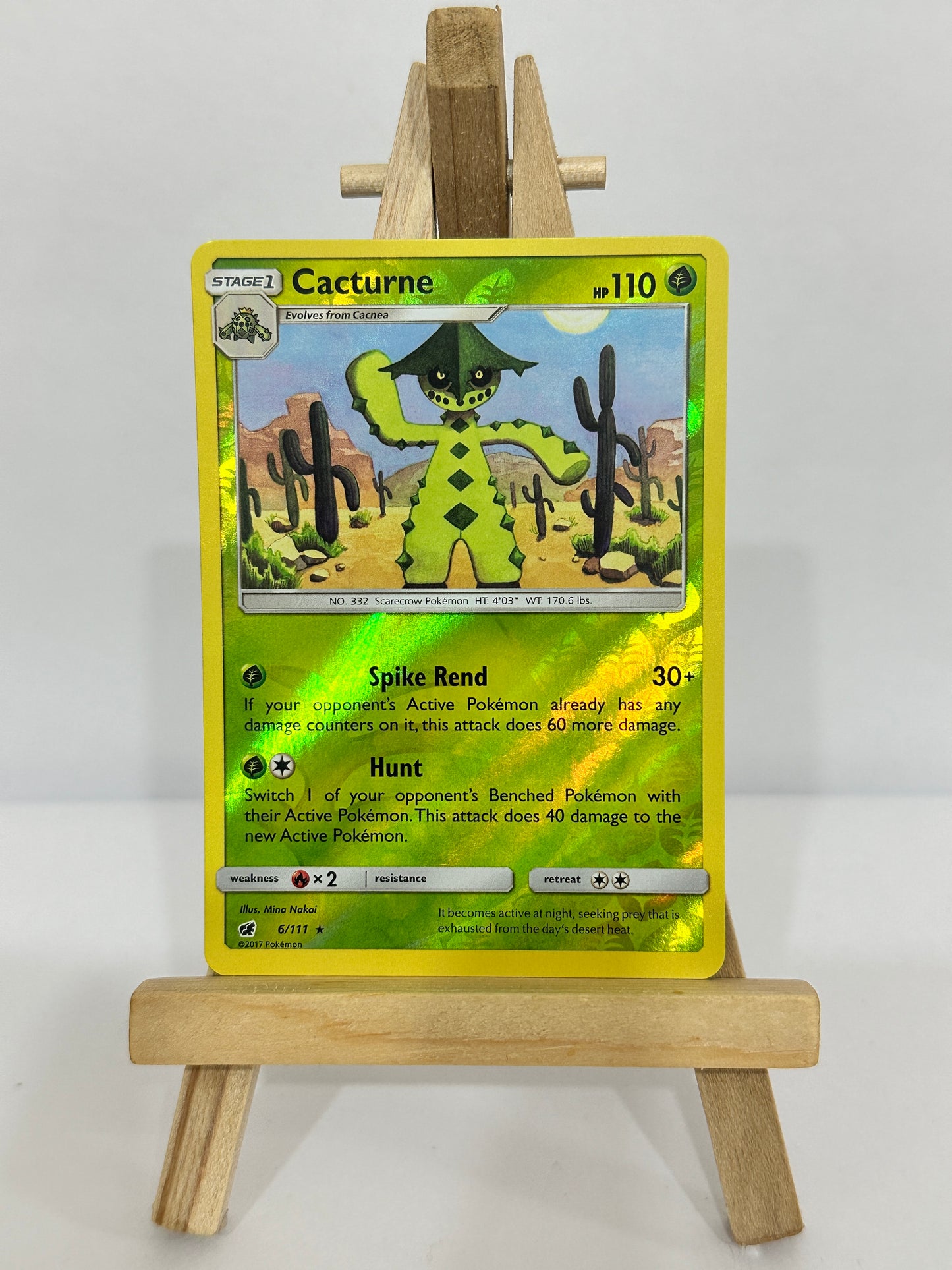 Cacturne (SM Crimson Invasion) Reverse Holos