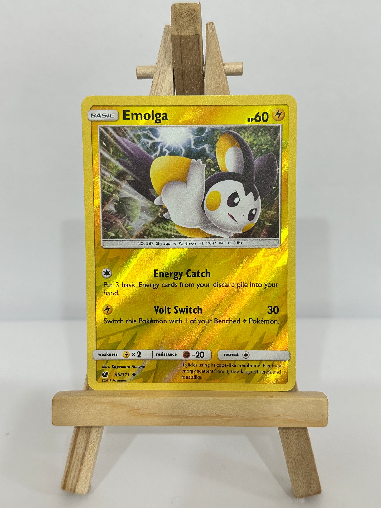 Emolga (SM Crimson Invasion) Reverse Holos