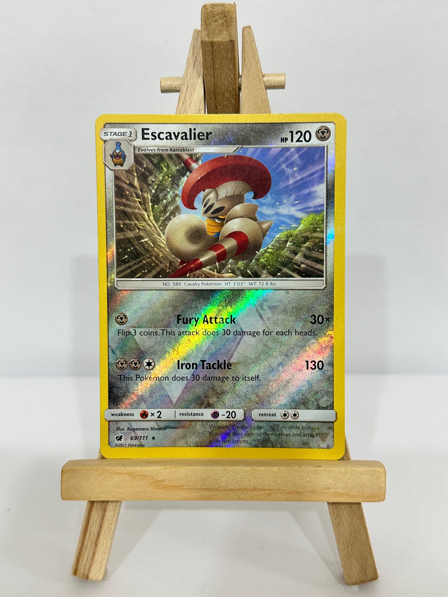 Escavalier (SM Crimson Invasion) Reverse Holos