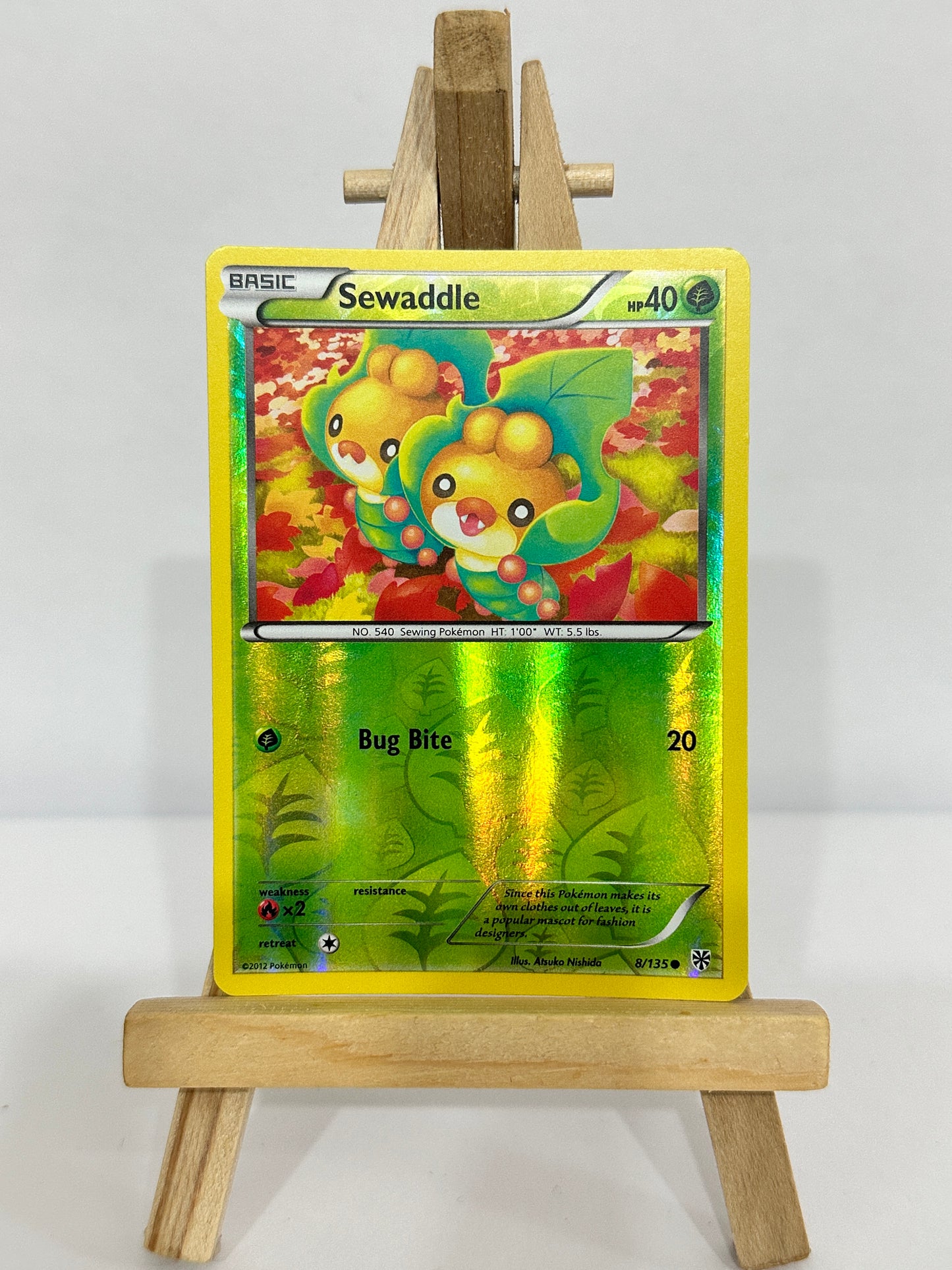 Sewaddle (BW Plasma Storm) Reverse Holo