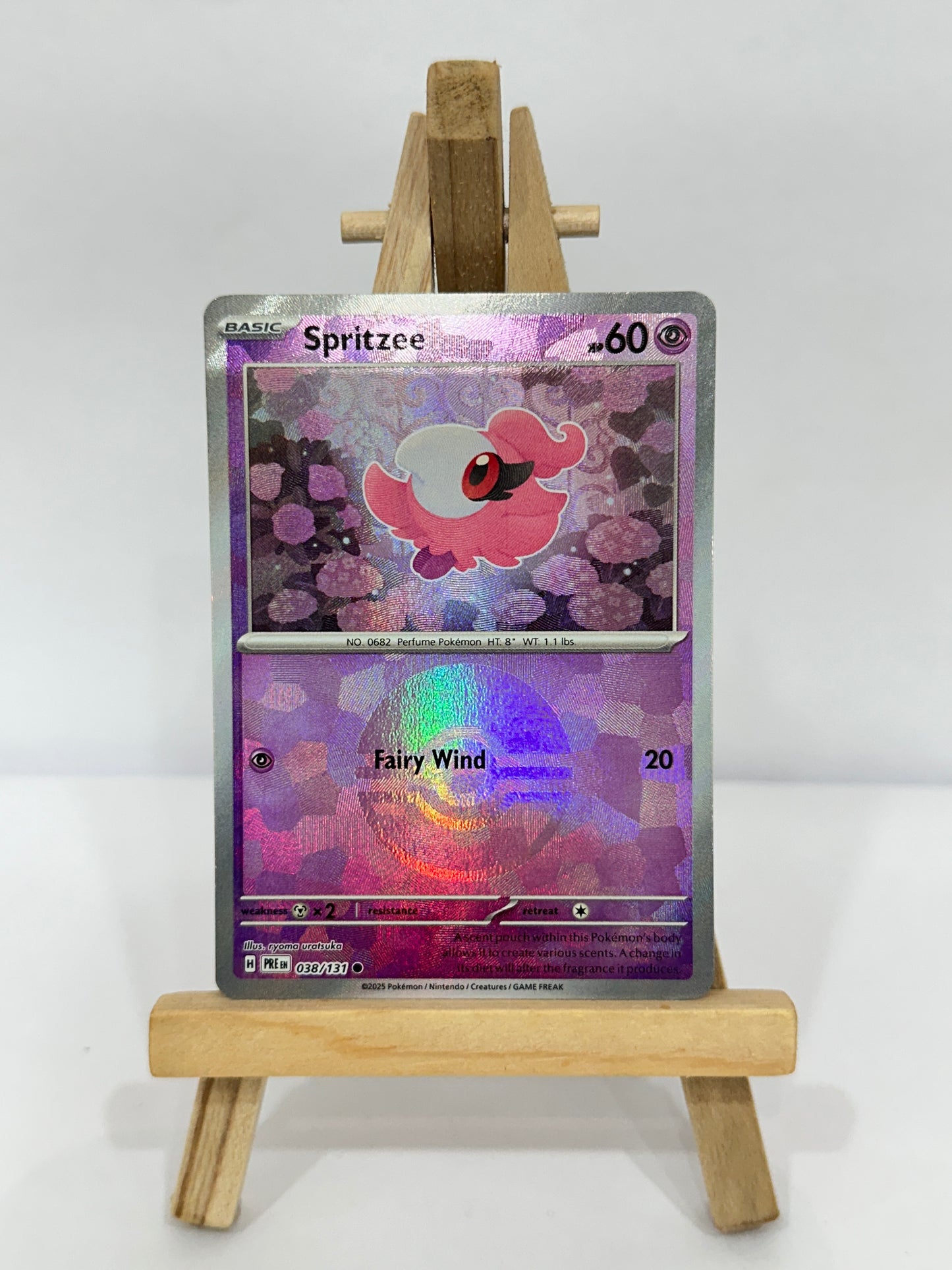 Spritzee (SV Prismatic Evolution) Pokeball Reverse Holo
