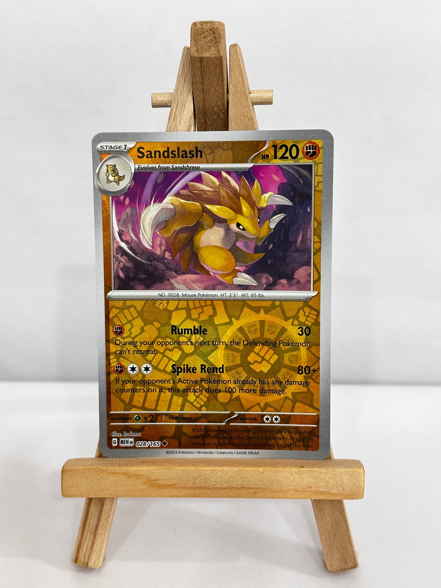 Sandslash (SV 151) Reverse Holo