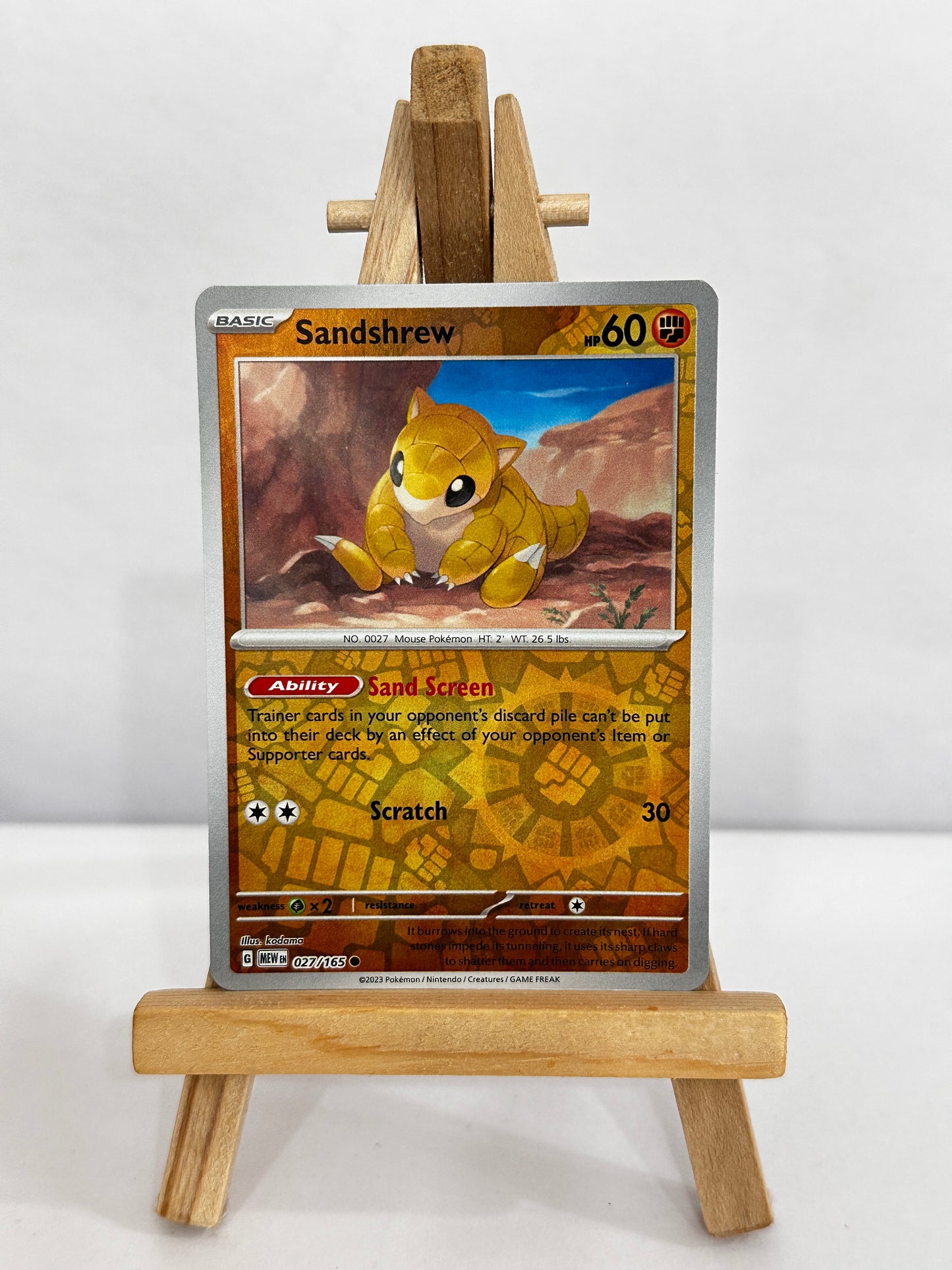 Sandshrew (SV 151) Reverse Holo