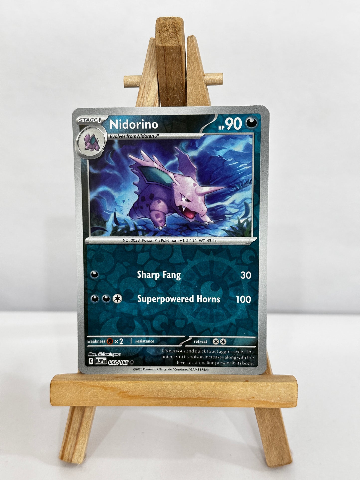 Nidorino (SV 151) Reverse Holo
