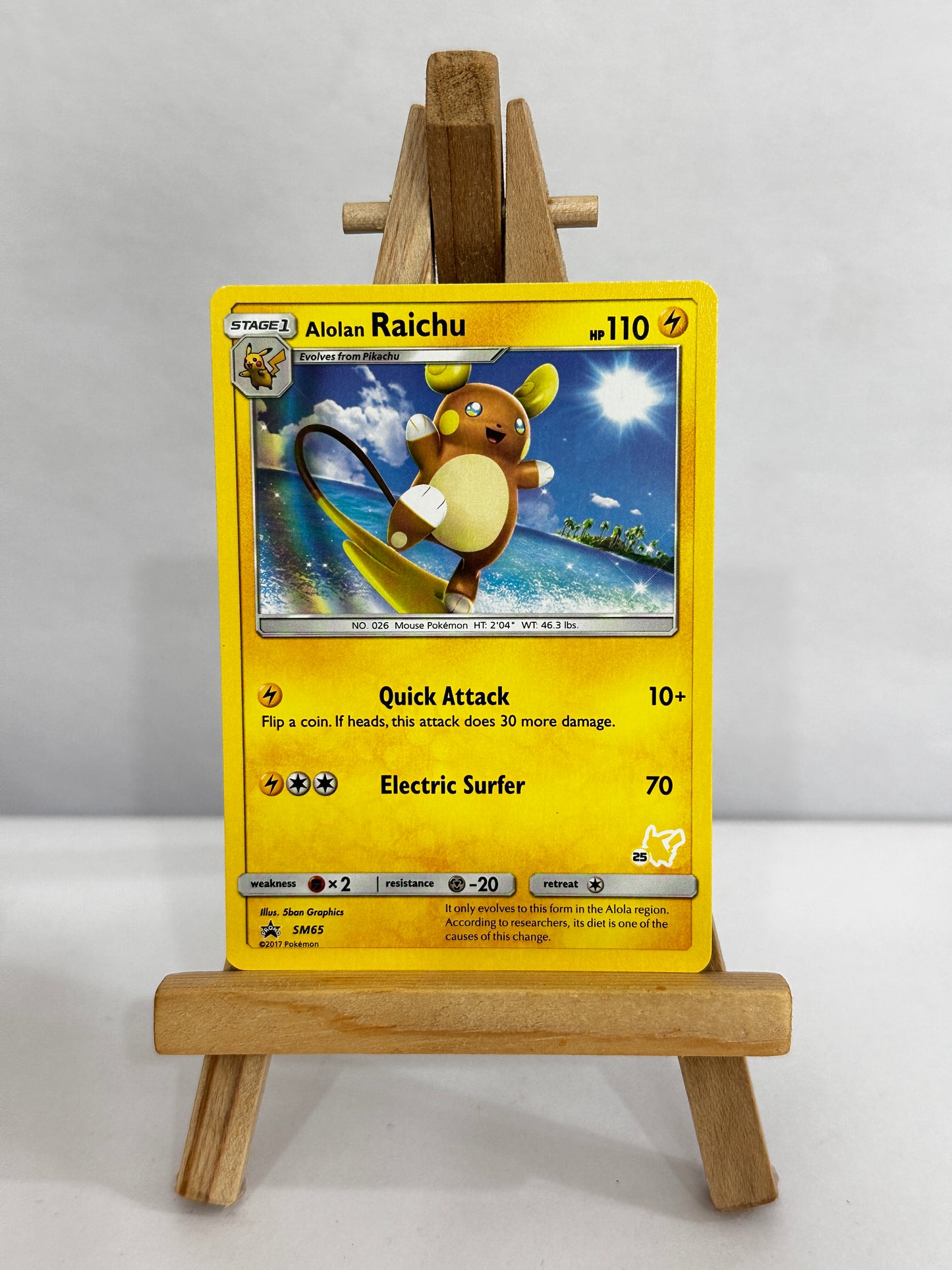 Alolan Raichu (SM65) Battle Academy #25Pikachu Stamped Promo