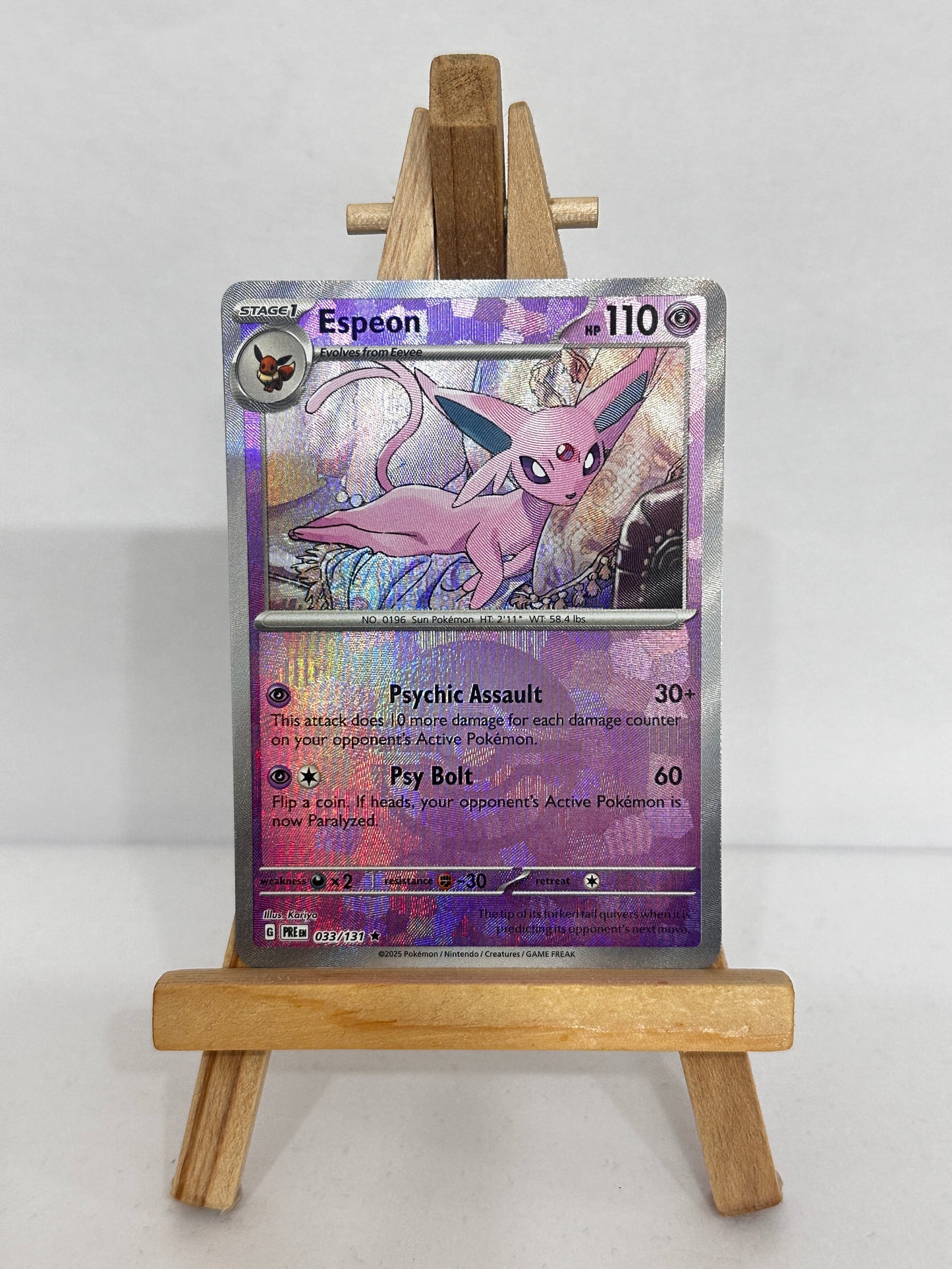 Espeon (SV Prismatic Evolutions) Pokeball Reverse Holo