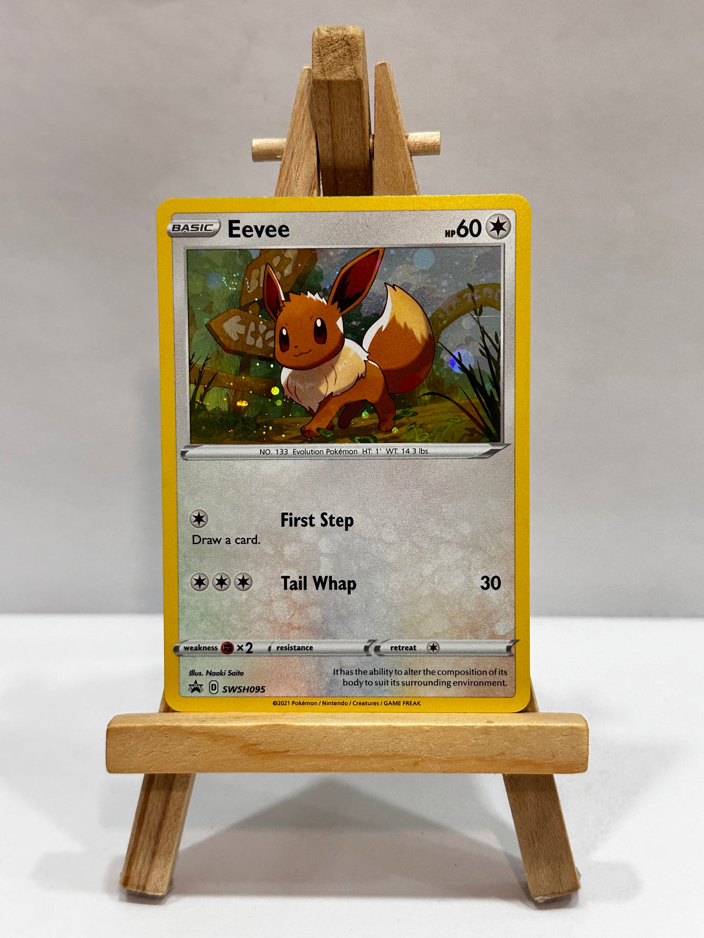 Eevee (SWSH095) Promo Holo Galaxy Swirl