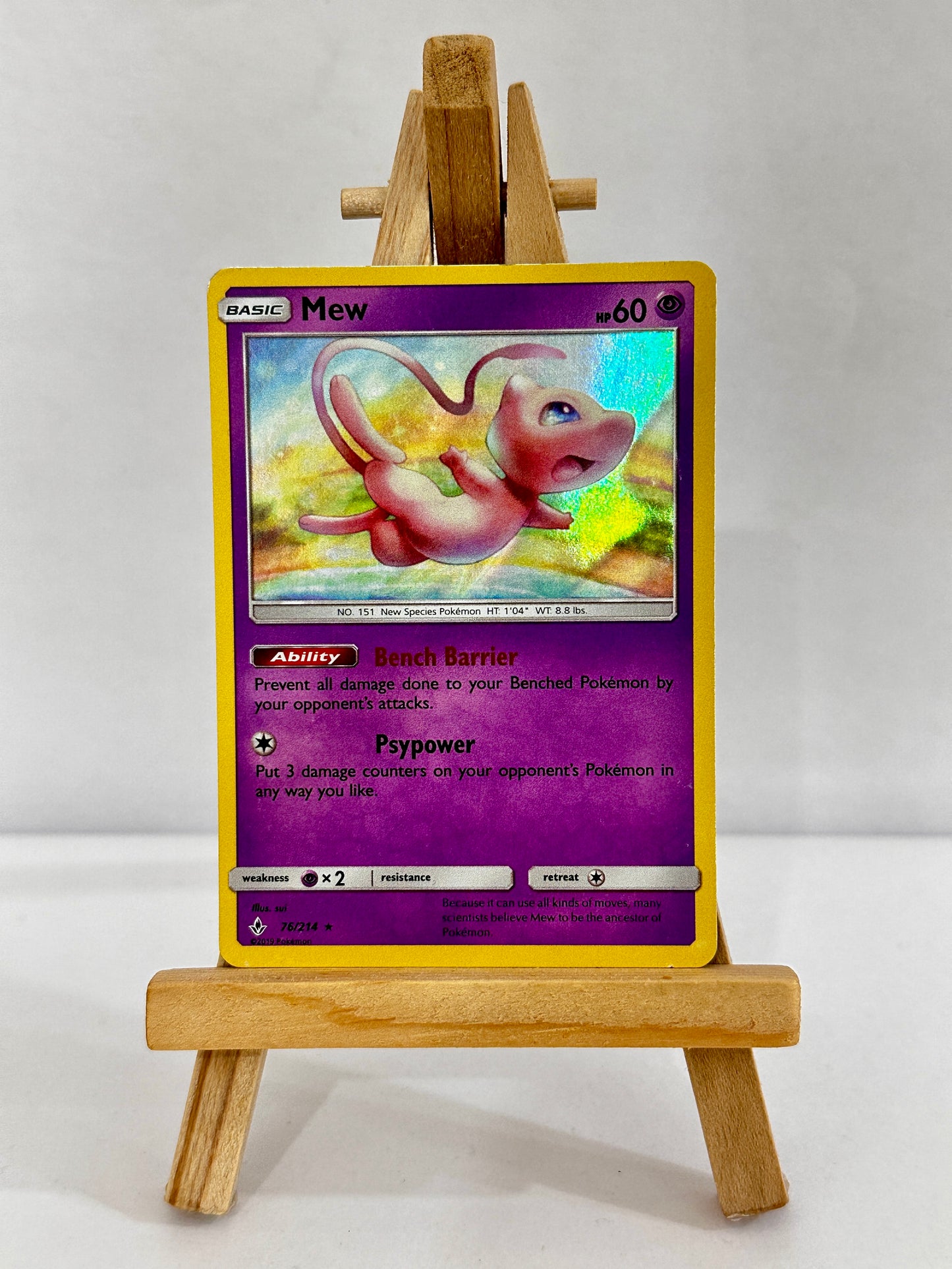 Mew 76/214 (SM Unbroken Bonds) Holo