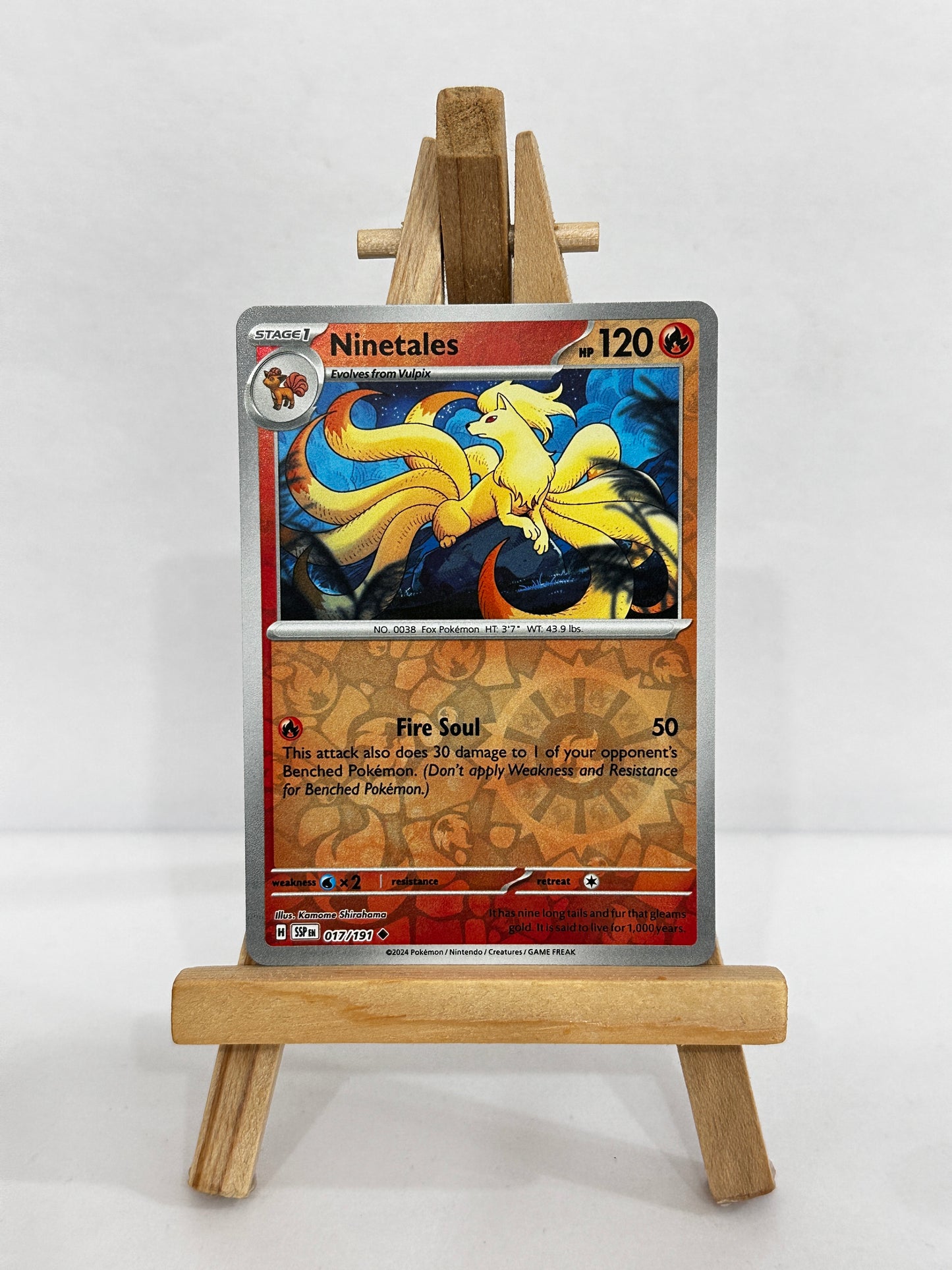 Ninetales (SV Surging Sparks) Reverse Holo