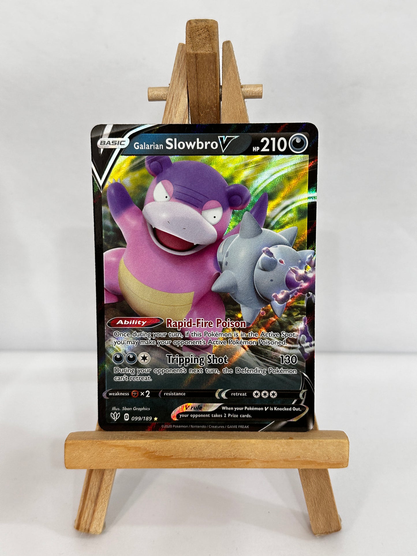 Galarian Slowbro V (SWSH Darkness Ablaze)