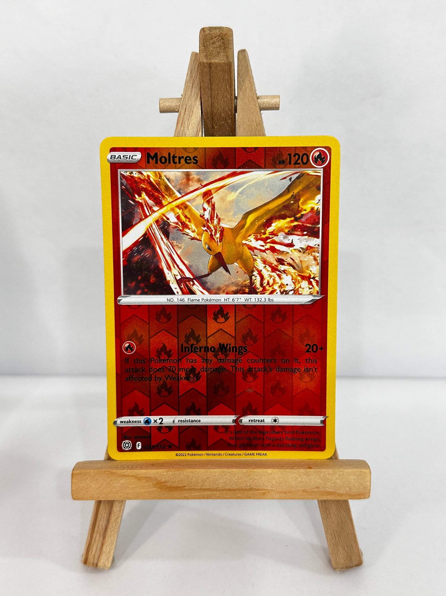 Moltres (SWSH Brilliant Stars) Reverse Holo