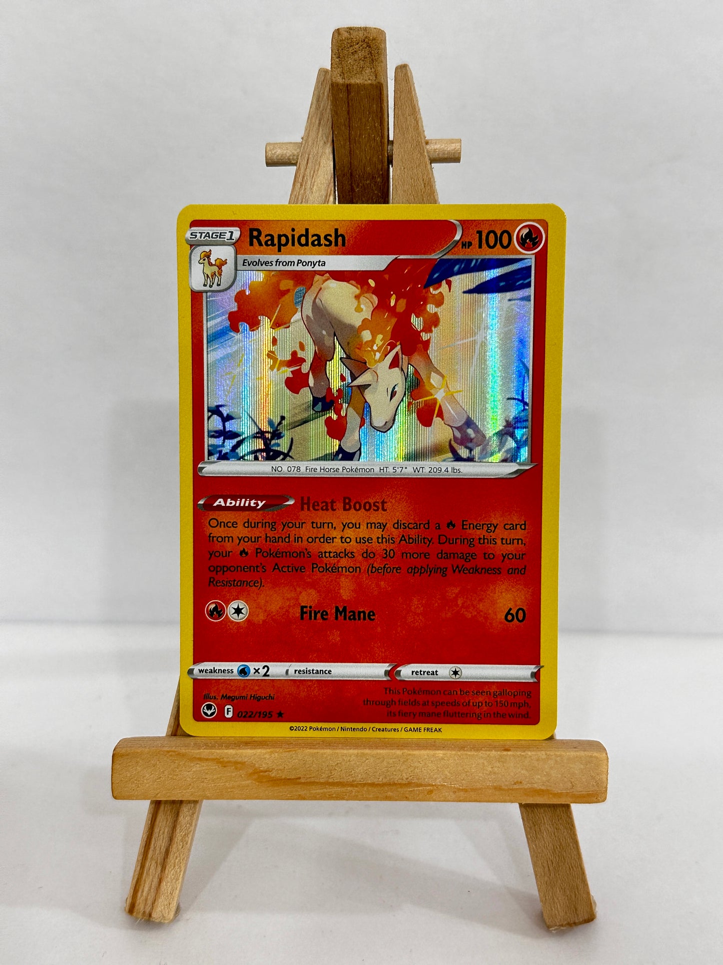 Rapidash (SWSH Silver Tempest) Holo