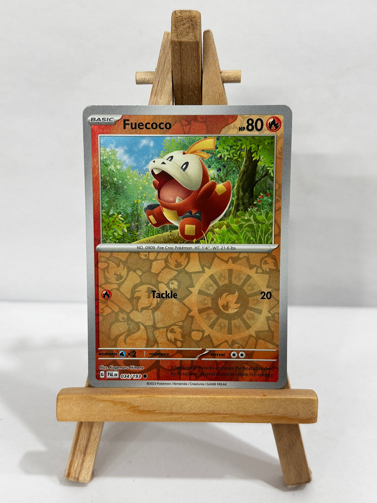Fuecoco 034 (SV Paldea Evolved) Reverse Holo