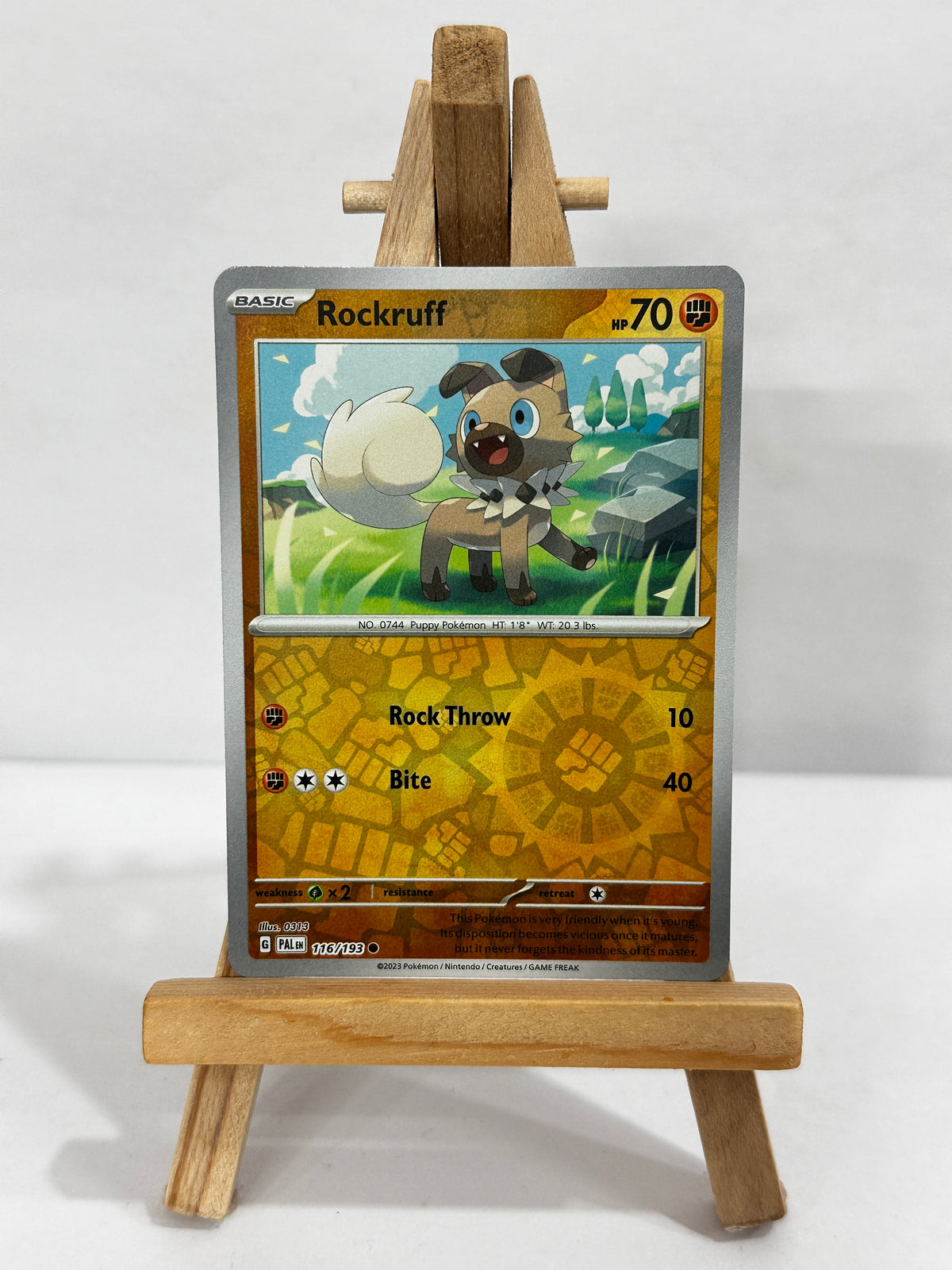 Rockruff (SV Paldea Evolved) Reverse Holo