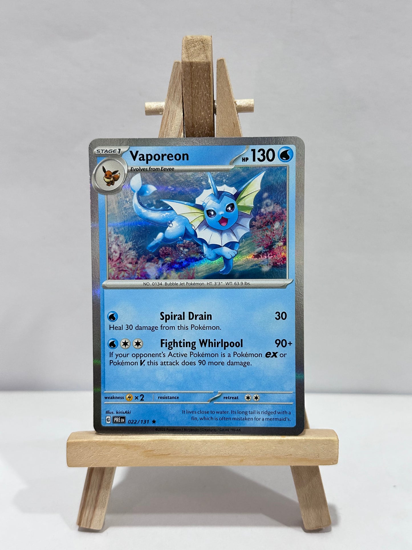 Vaporeon (SV Prismatic Evolution) Holo