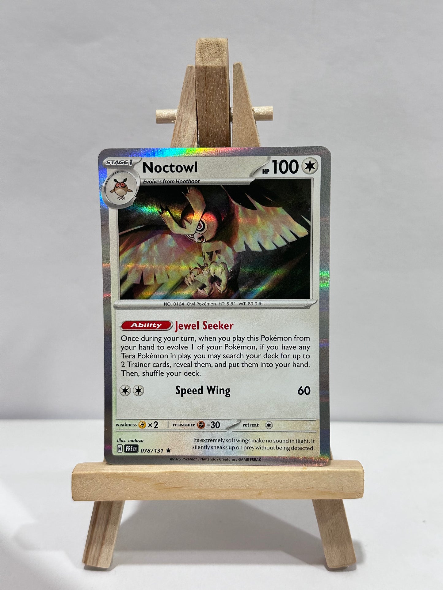 Noctowl (SV Prismatic Evolution) Holo