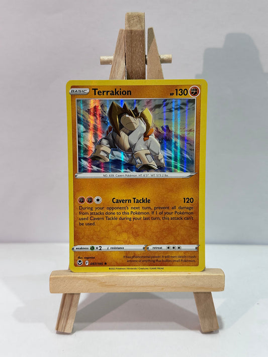 Terrakion (SWSH Silver Tempest) Holo