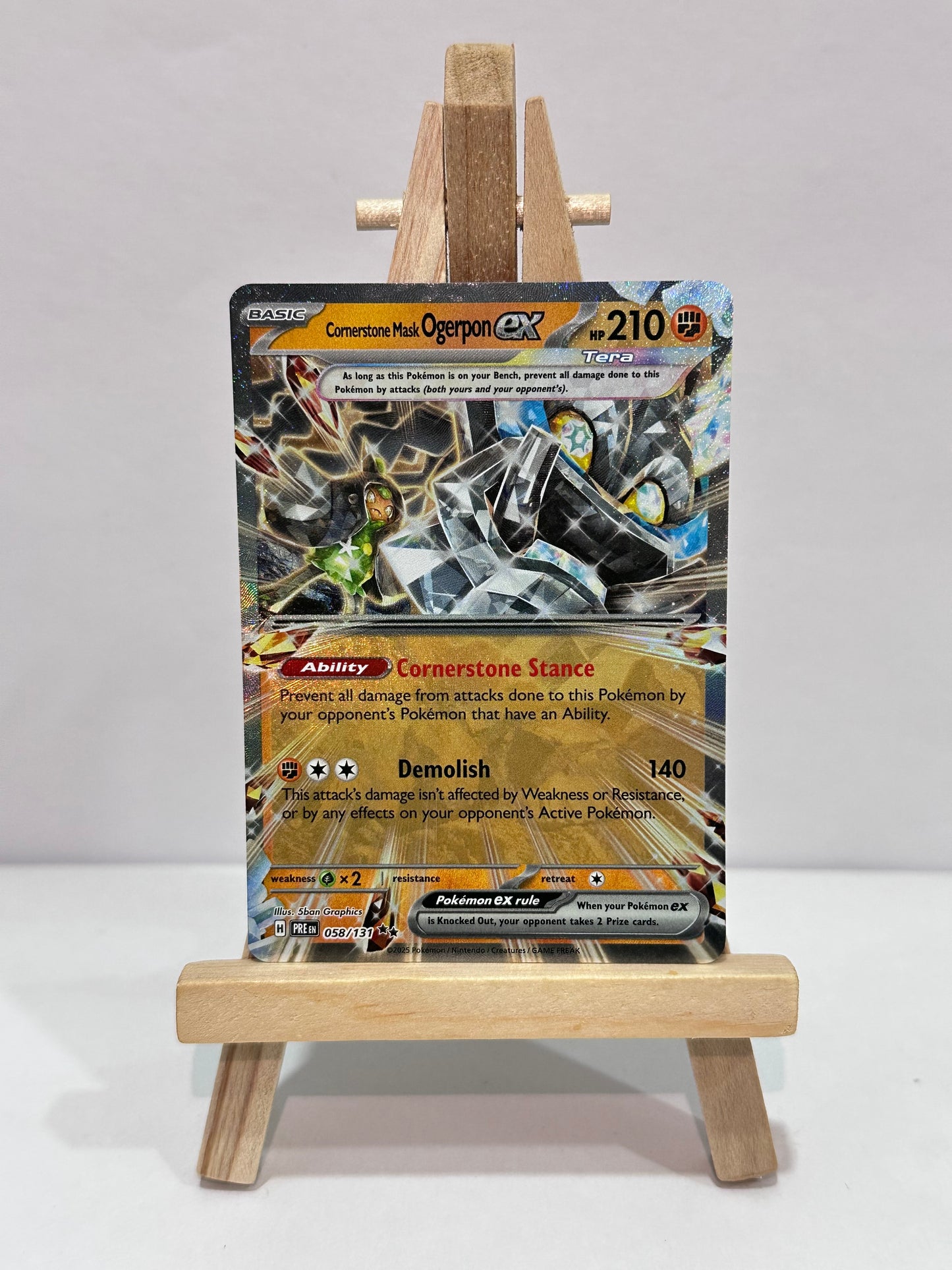 Cornerstone Mask Ogerpon ex (SV Prismatic Evolution)