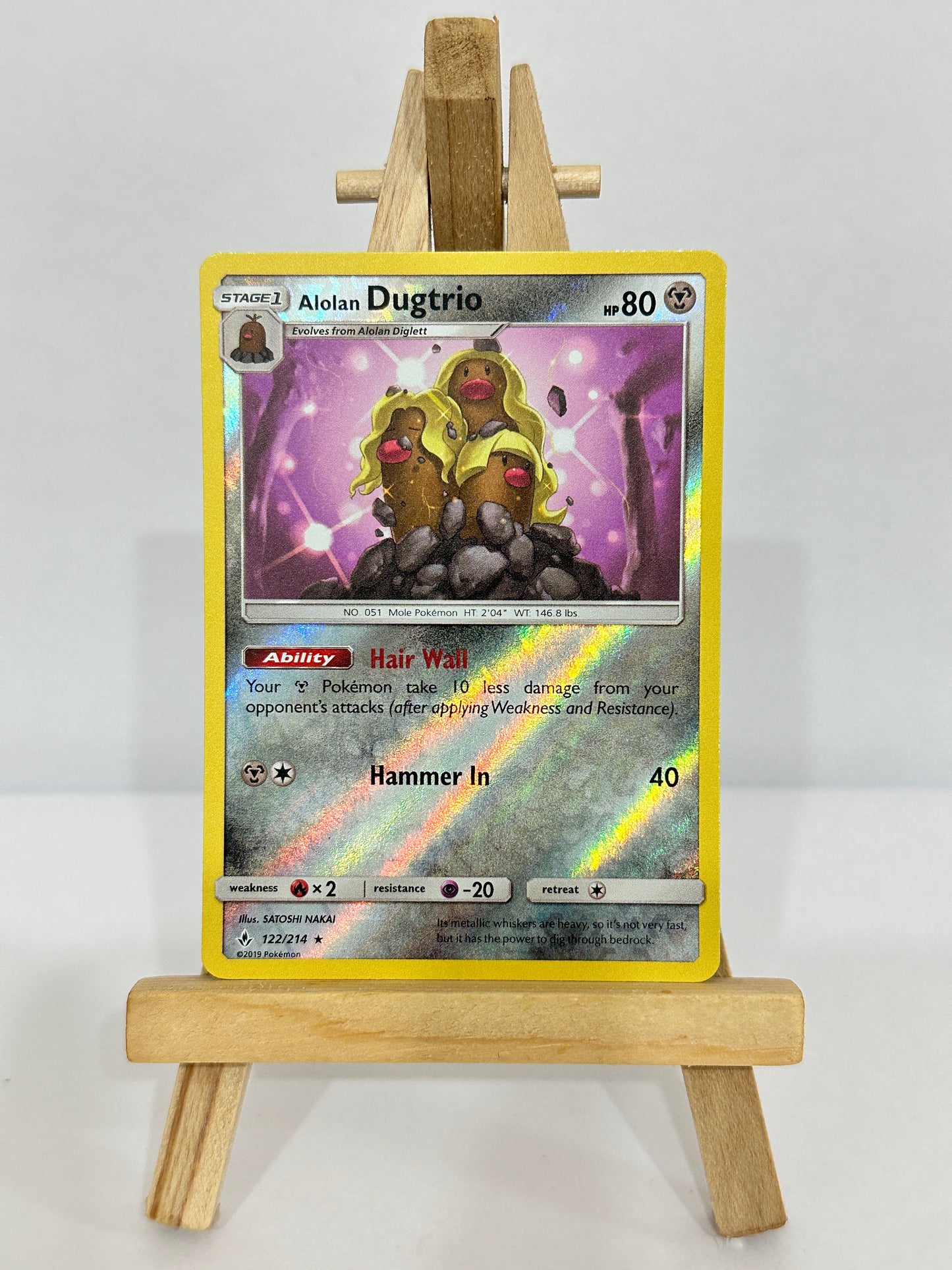 Alolan Dugtrio (SM Unbroken Bonds) Reverse Holo