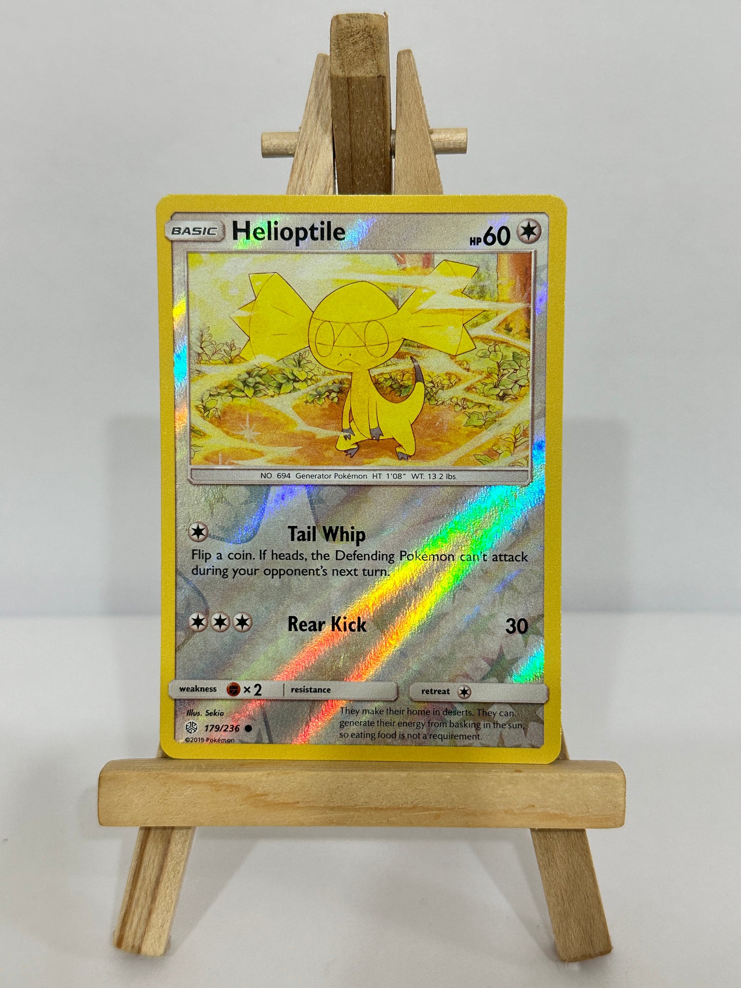 Helioptile (SM Cosmic Eclipse) Reverse Holo