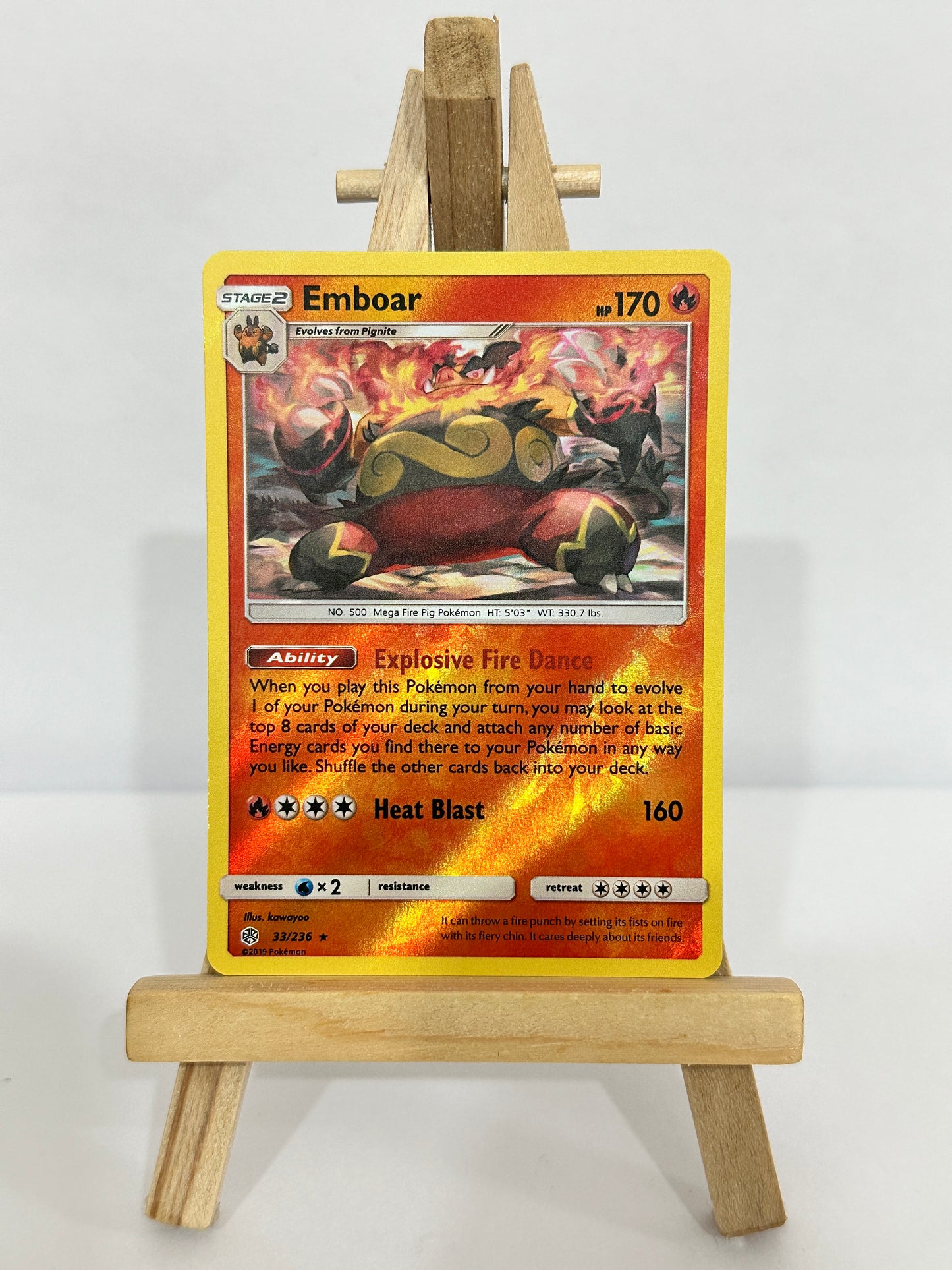 Emboar (SM Cosmic Eclipse) Reverse Holo