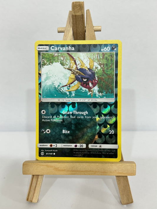 Carvanha (SM Base Set) Reverse Holos