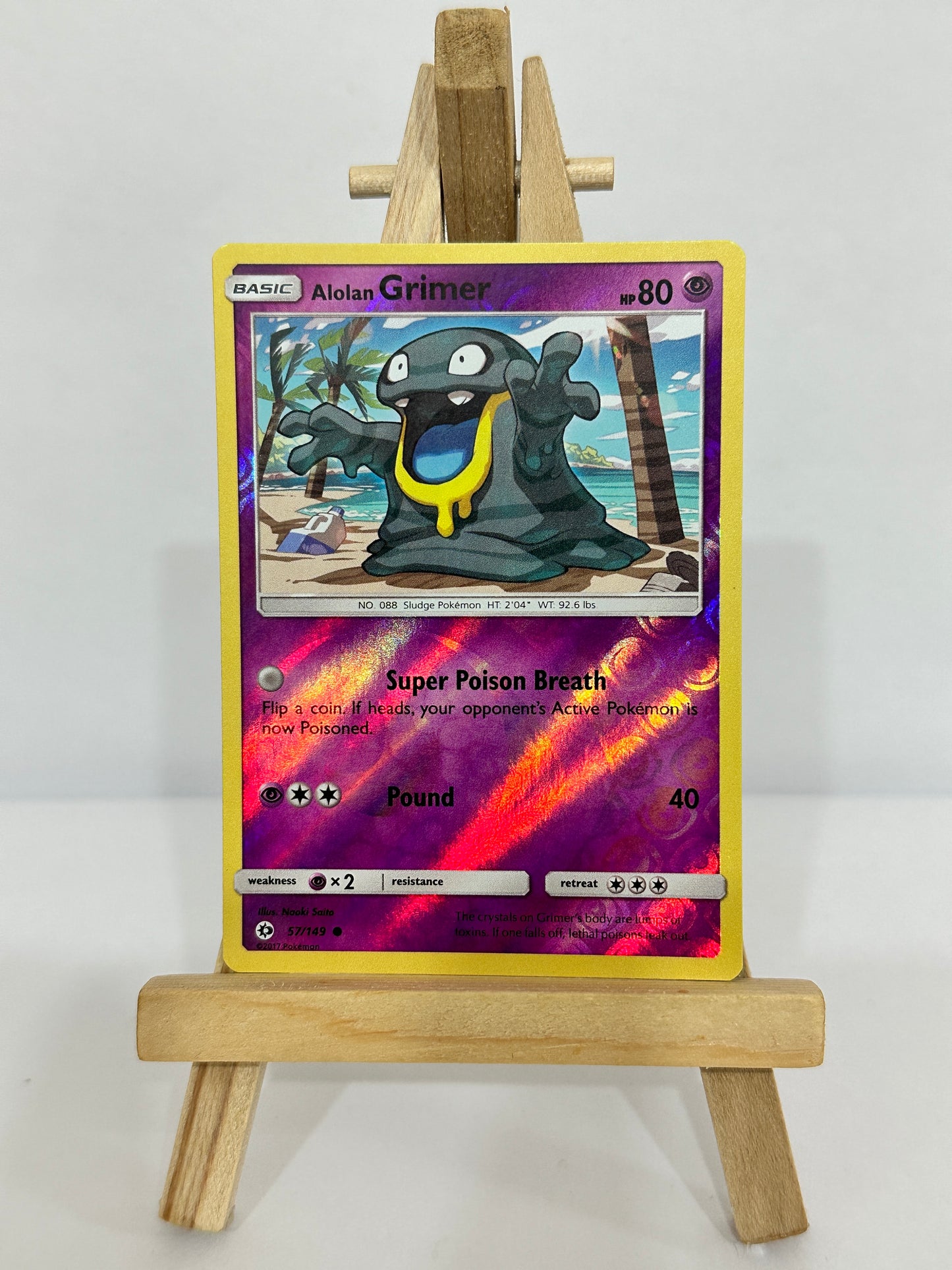 Alolan Grimer (SM Base Set) Reverse Holos