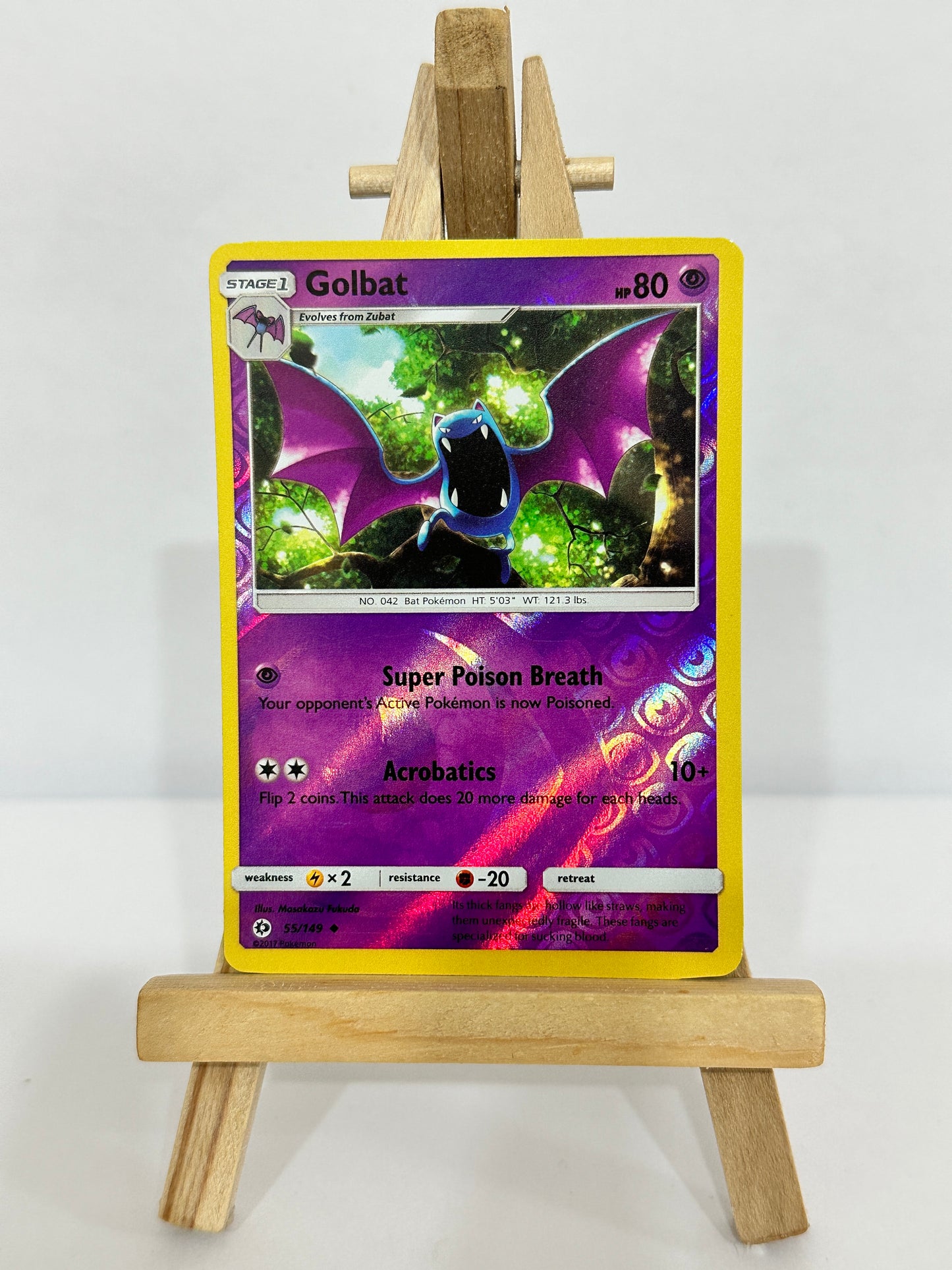Golbat (SM Base Set) Reverse Holos