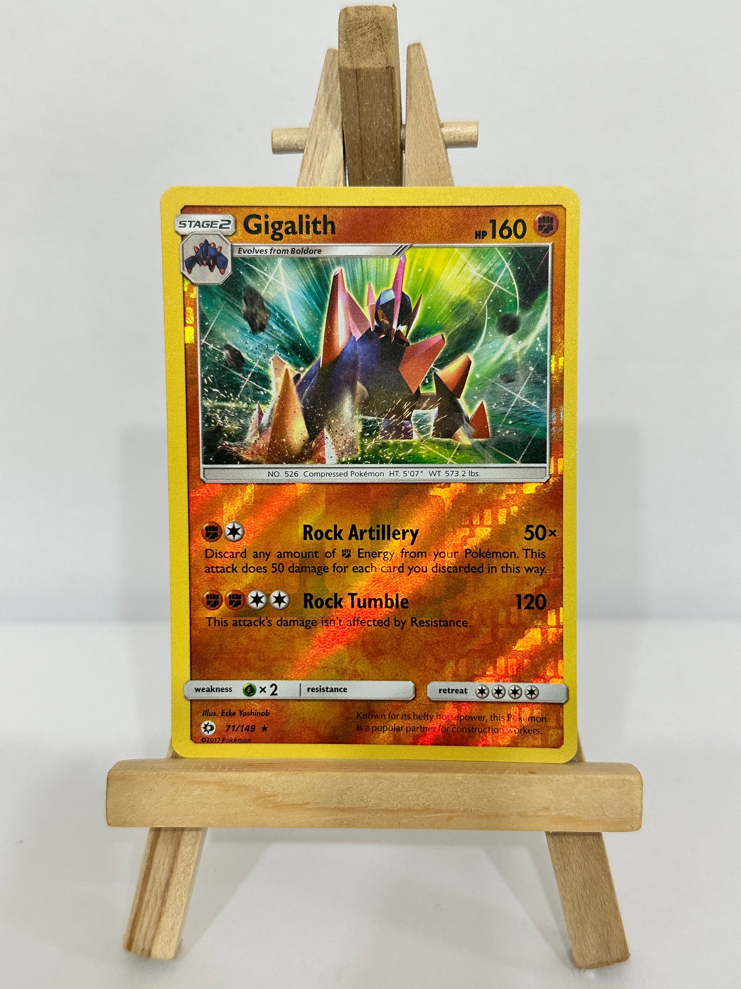 Gigalith (SM Base Set) Reverse Holos