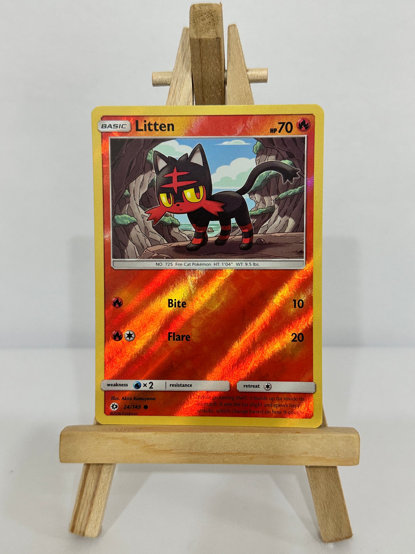 Litten (SM Base Set) Reverse Holos