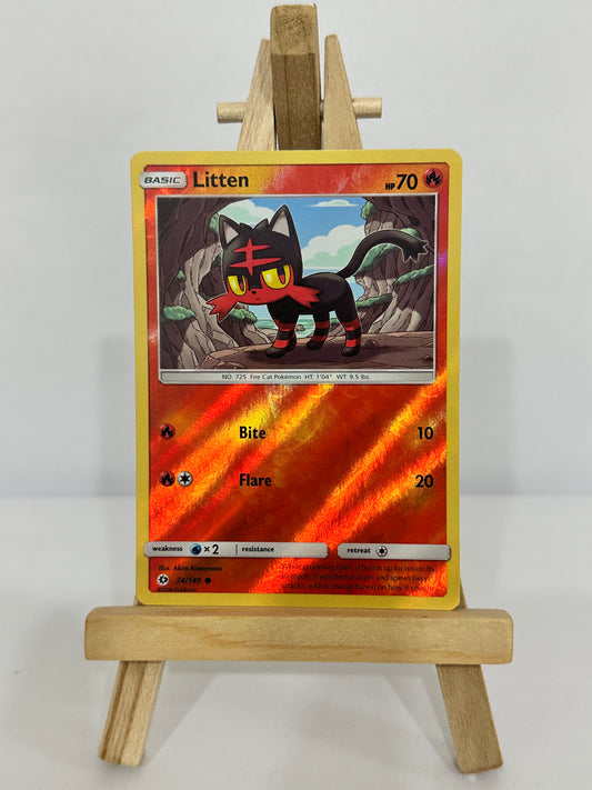Litten (SM Base Set) Reverse Holos