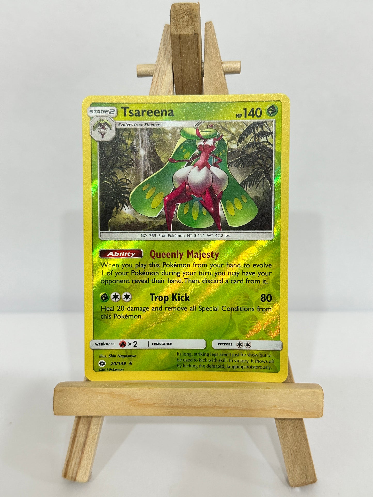 Tsareena (SM Base Set) Reverse Holos