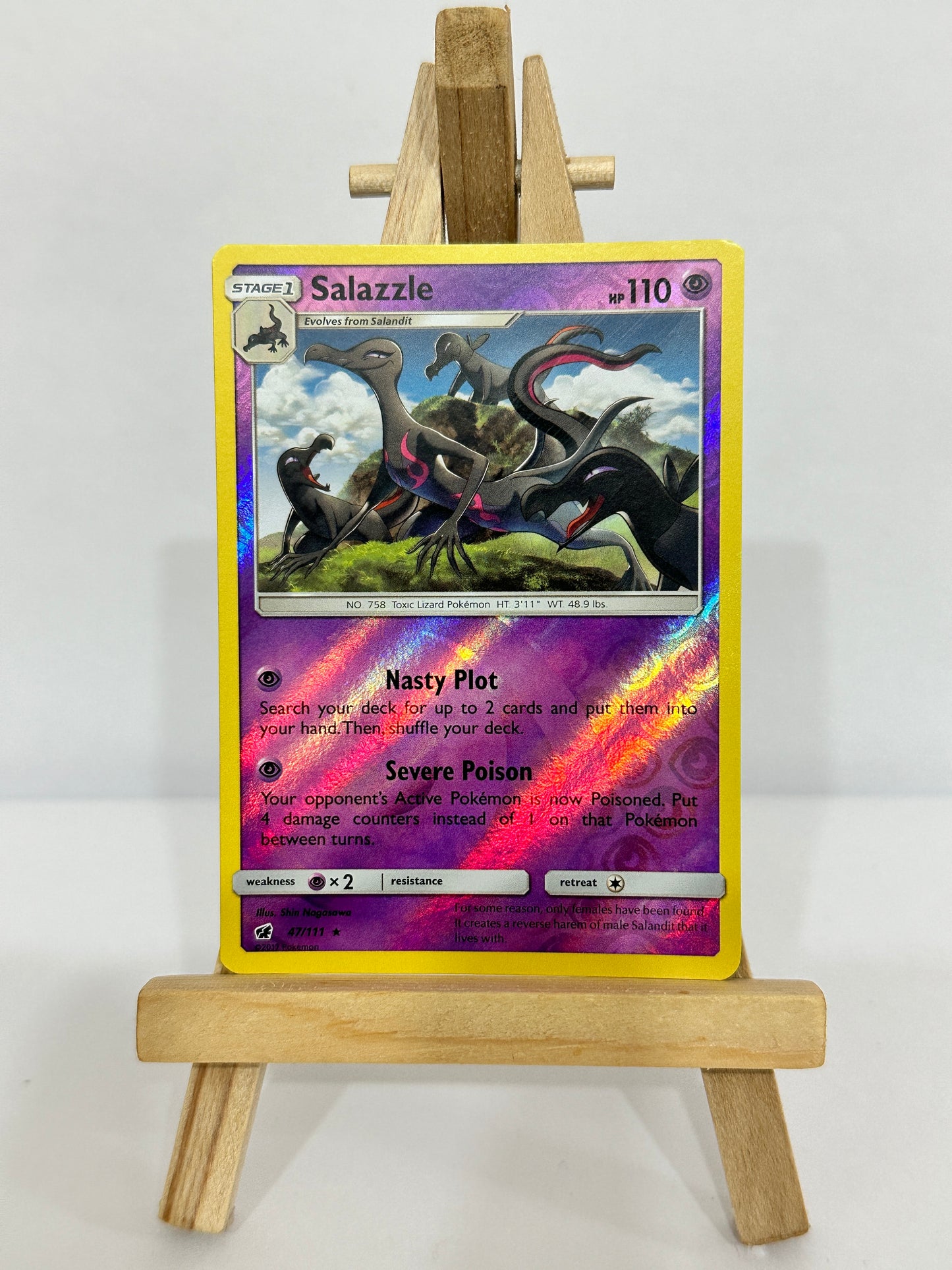 Salazzle (SM Crimson Invasion) Reverse Holos