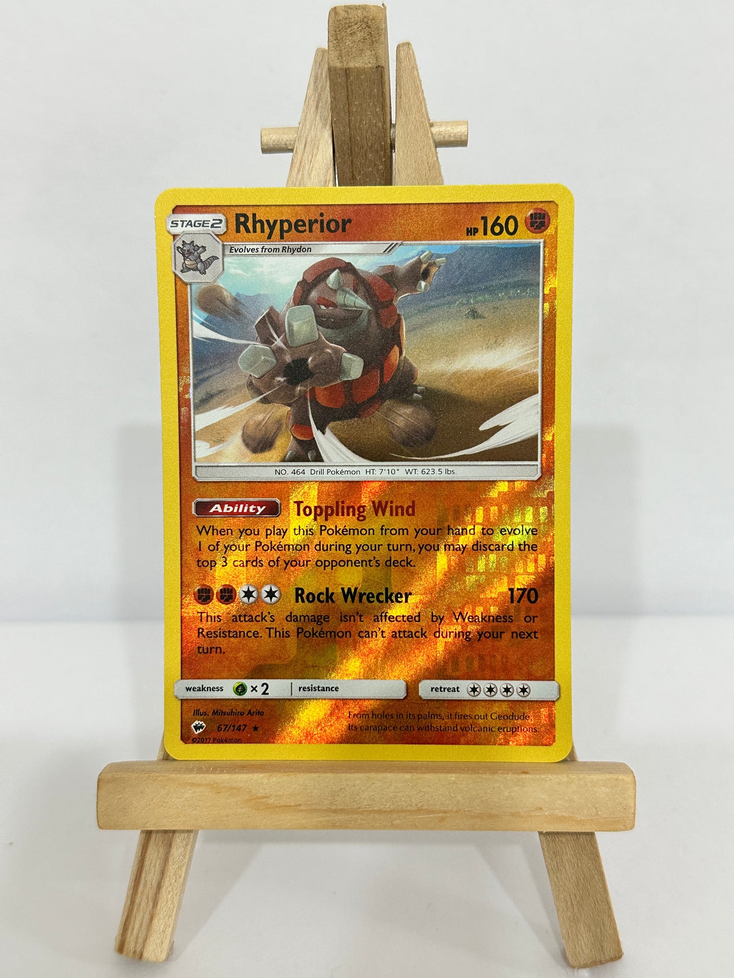 Rhyperior (SM Burning Shadows) Reverse Holos