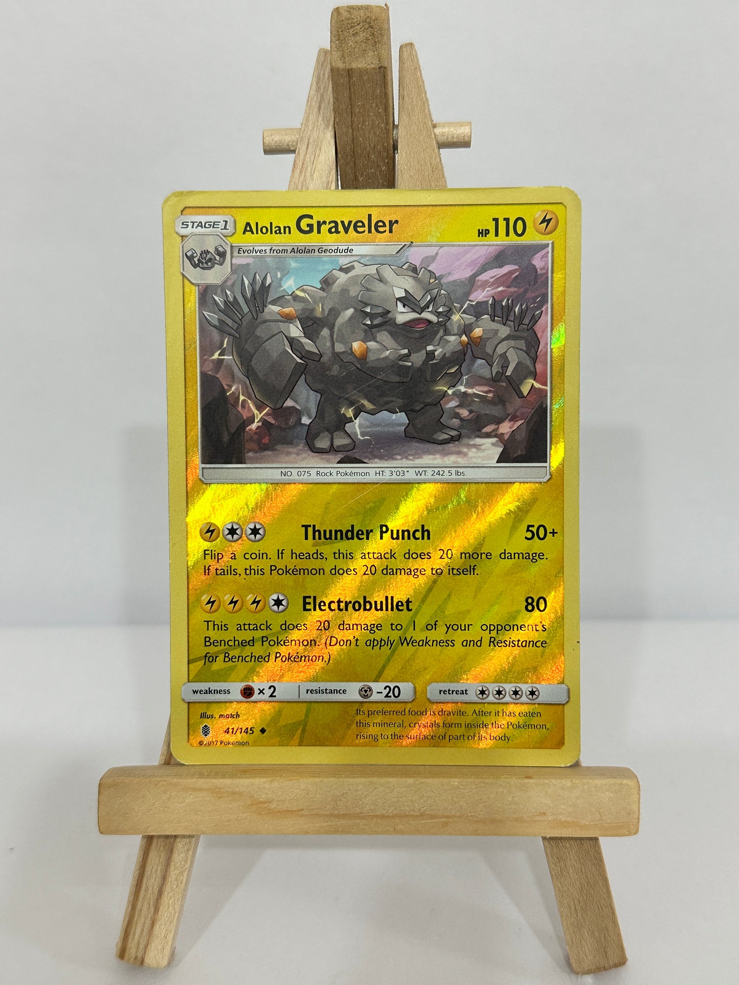Alolan Graveler (SM Guardians Rising) Reverse Holo