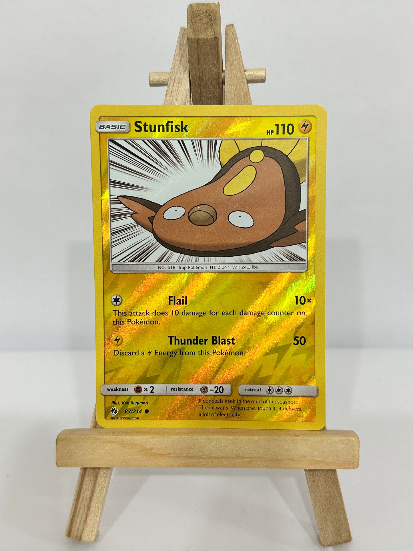 Stunfisk (SM Lost Thunder) Reverse Holo