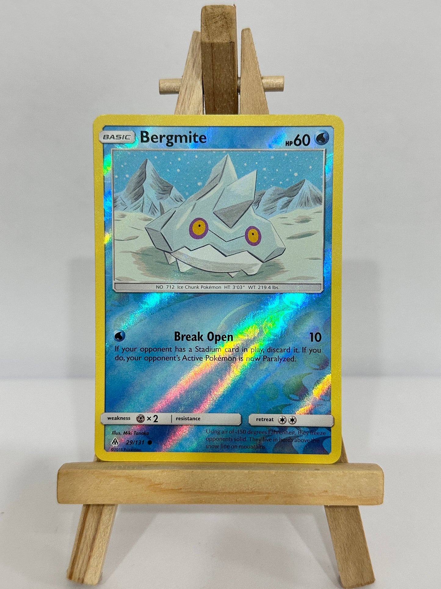 Bergmite (SM Forbidden Light) Reverse Holo