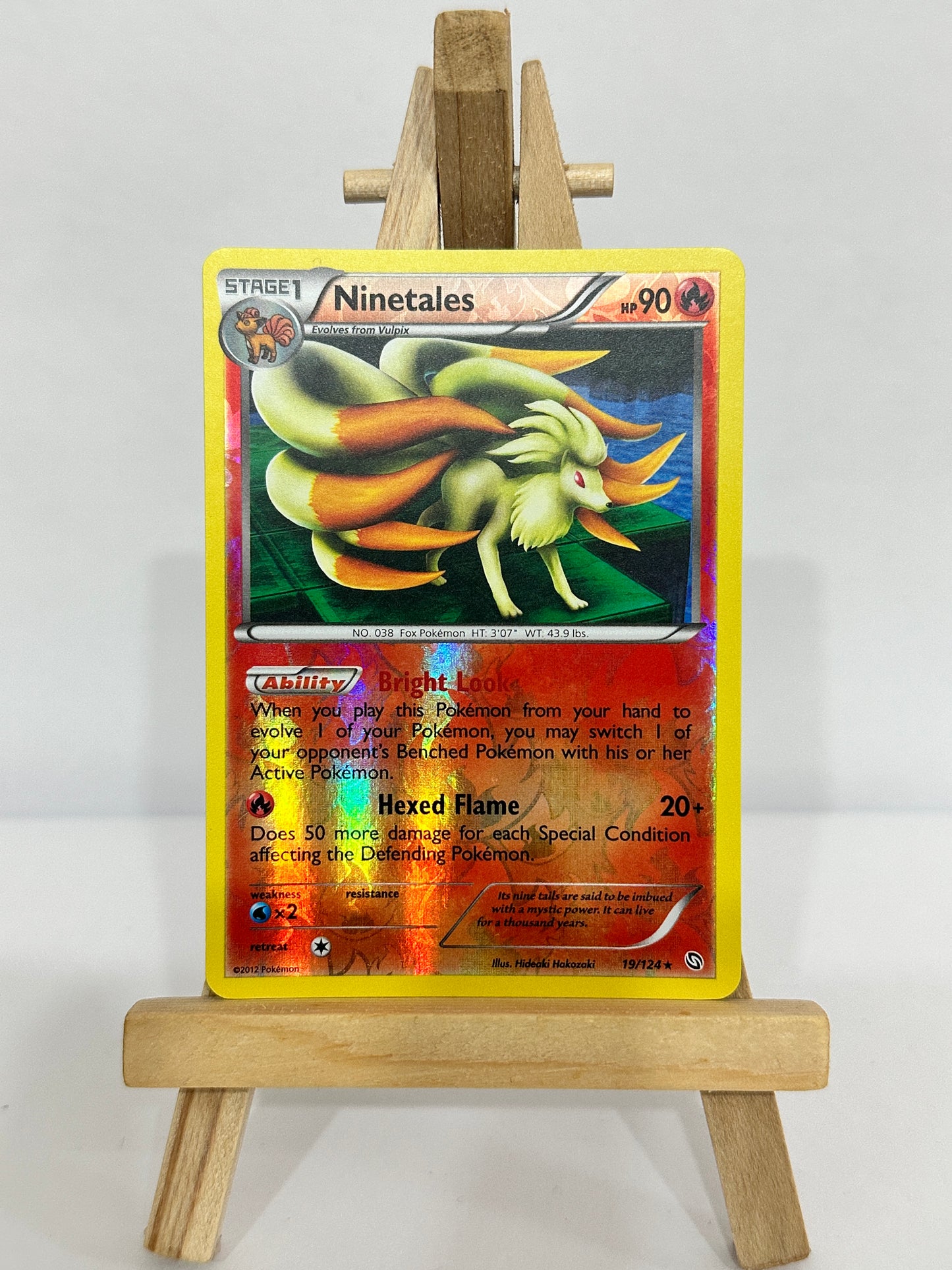 Ninetales (BW Dragons Exalted) Reverse Holo