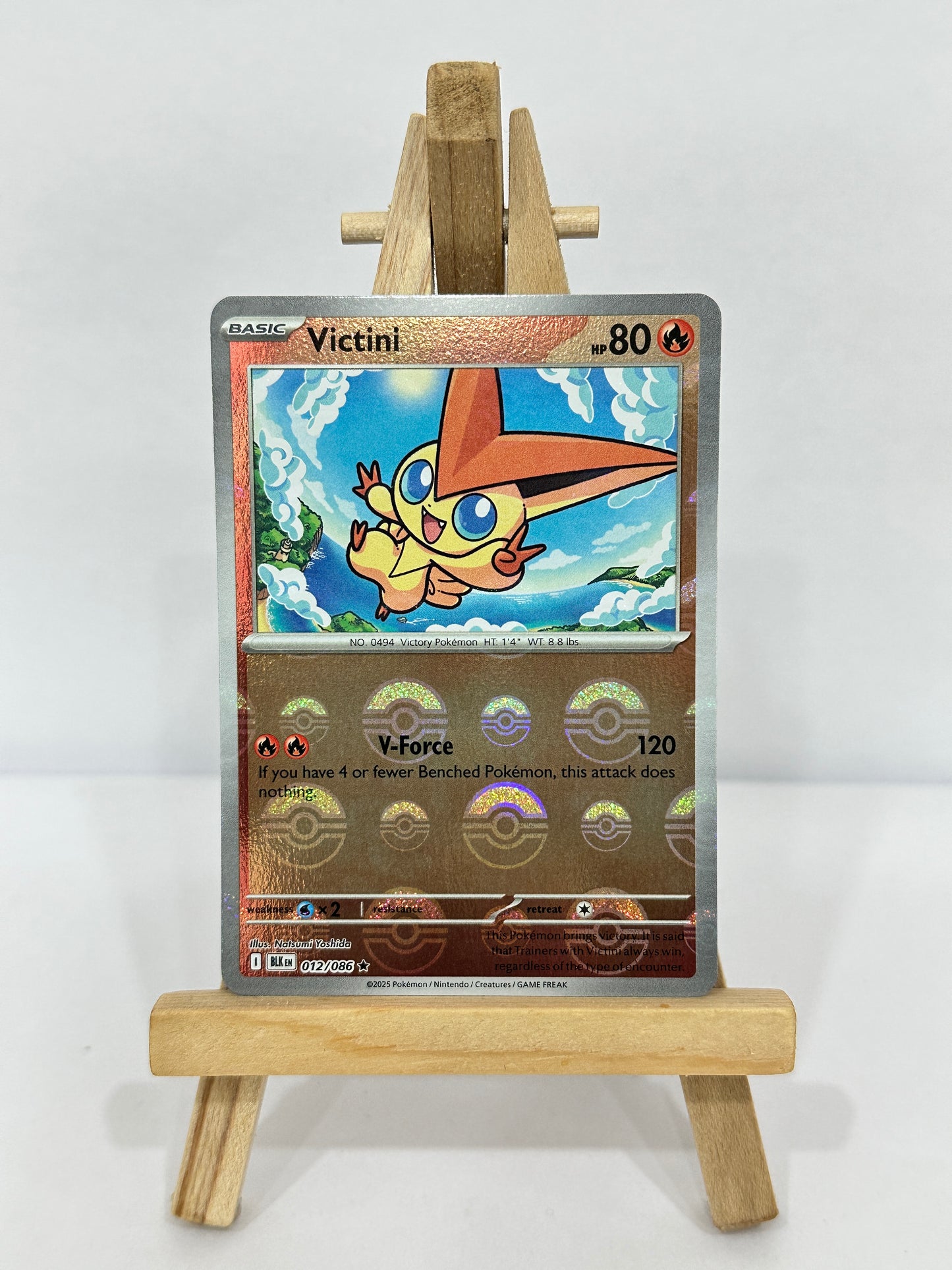 Victini (SV Black Bolt & White Flare) Pokeball Reverse Holo
