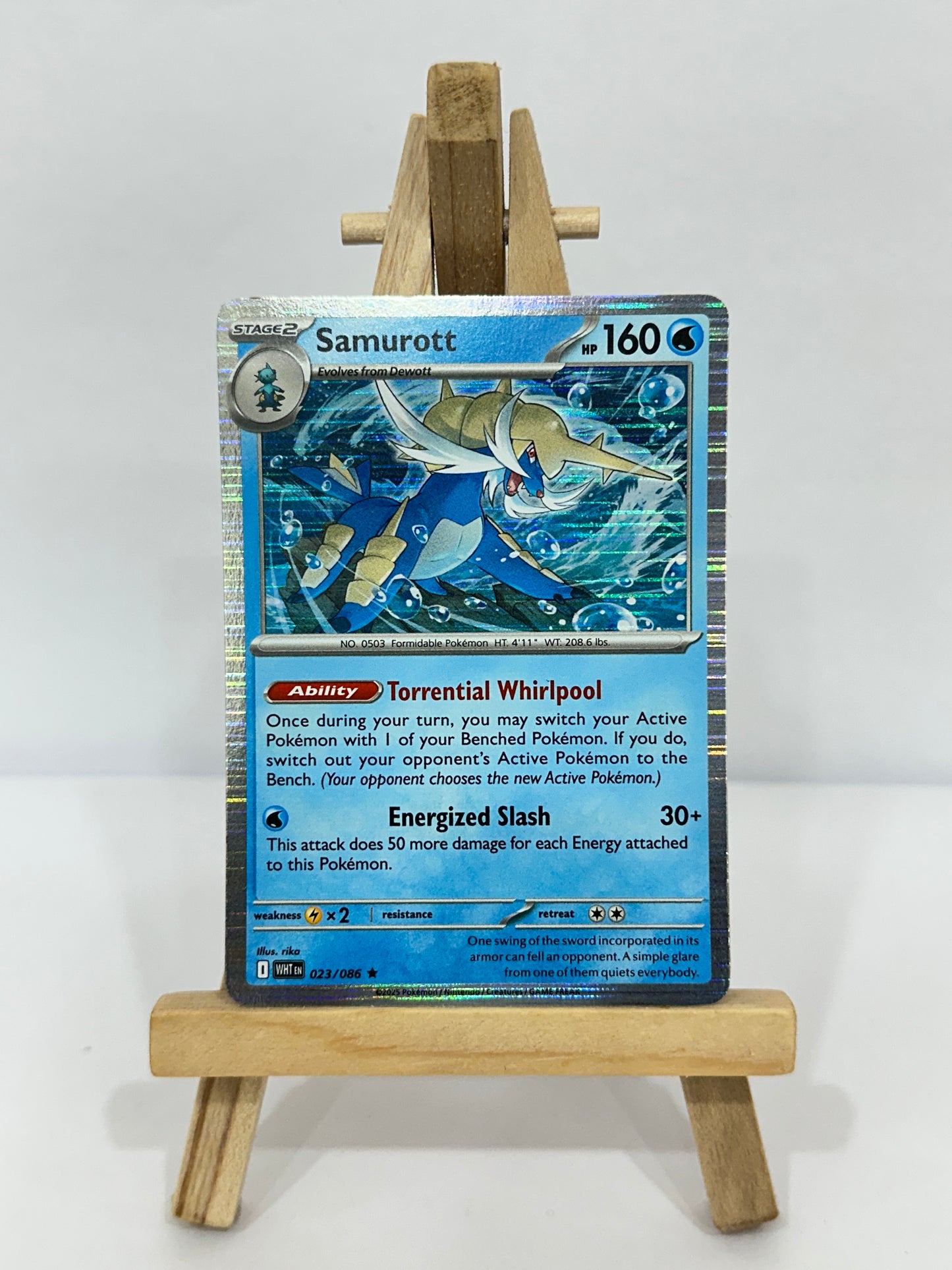 Samurott (SV Black Bolt & White Flare) Holo