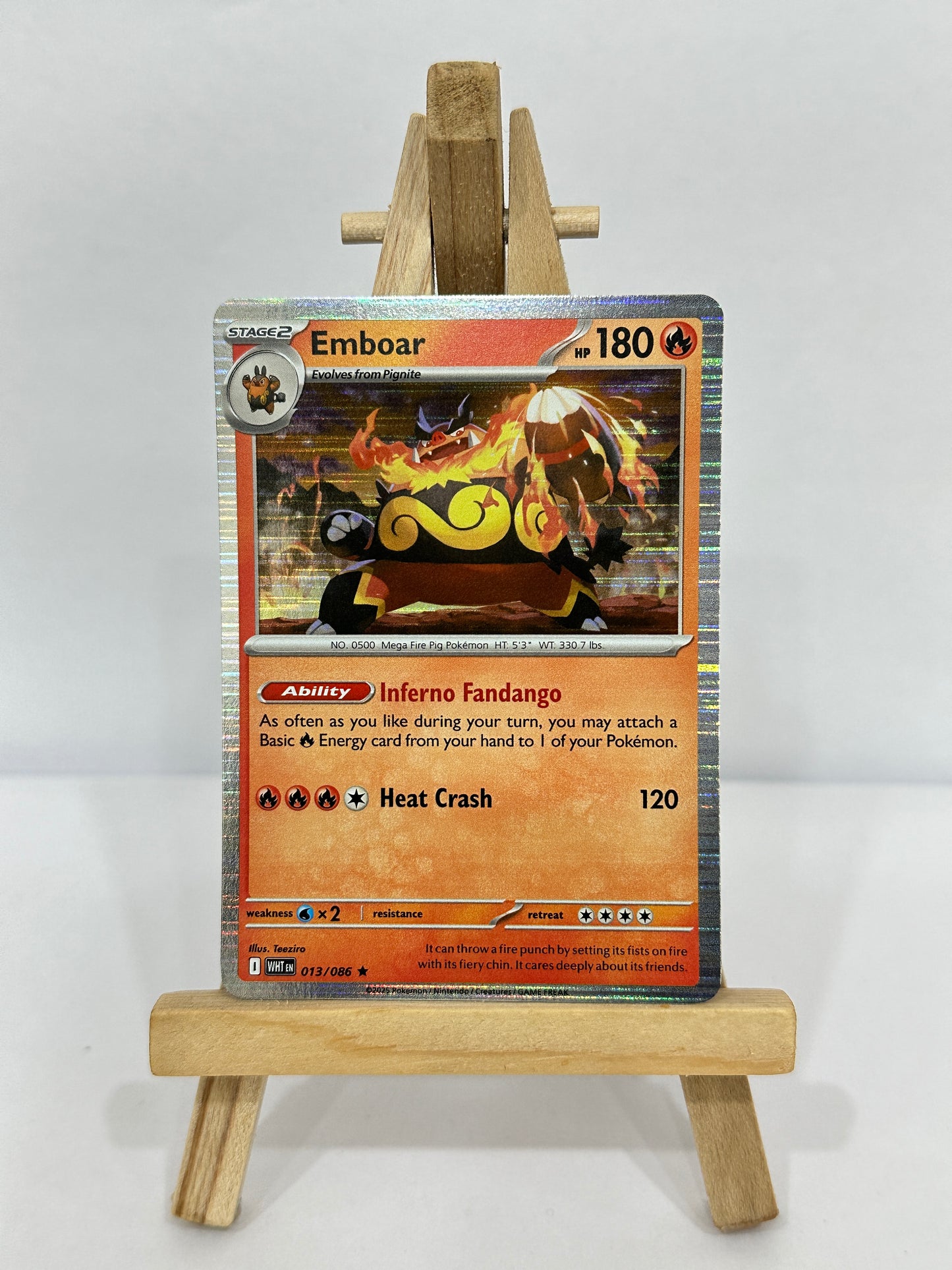 Emboar (SV Black Bolt & White Flare) Holo