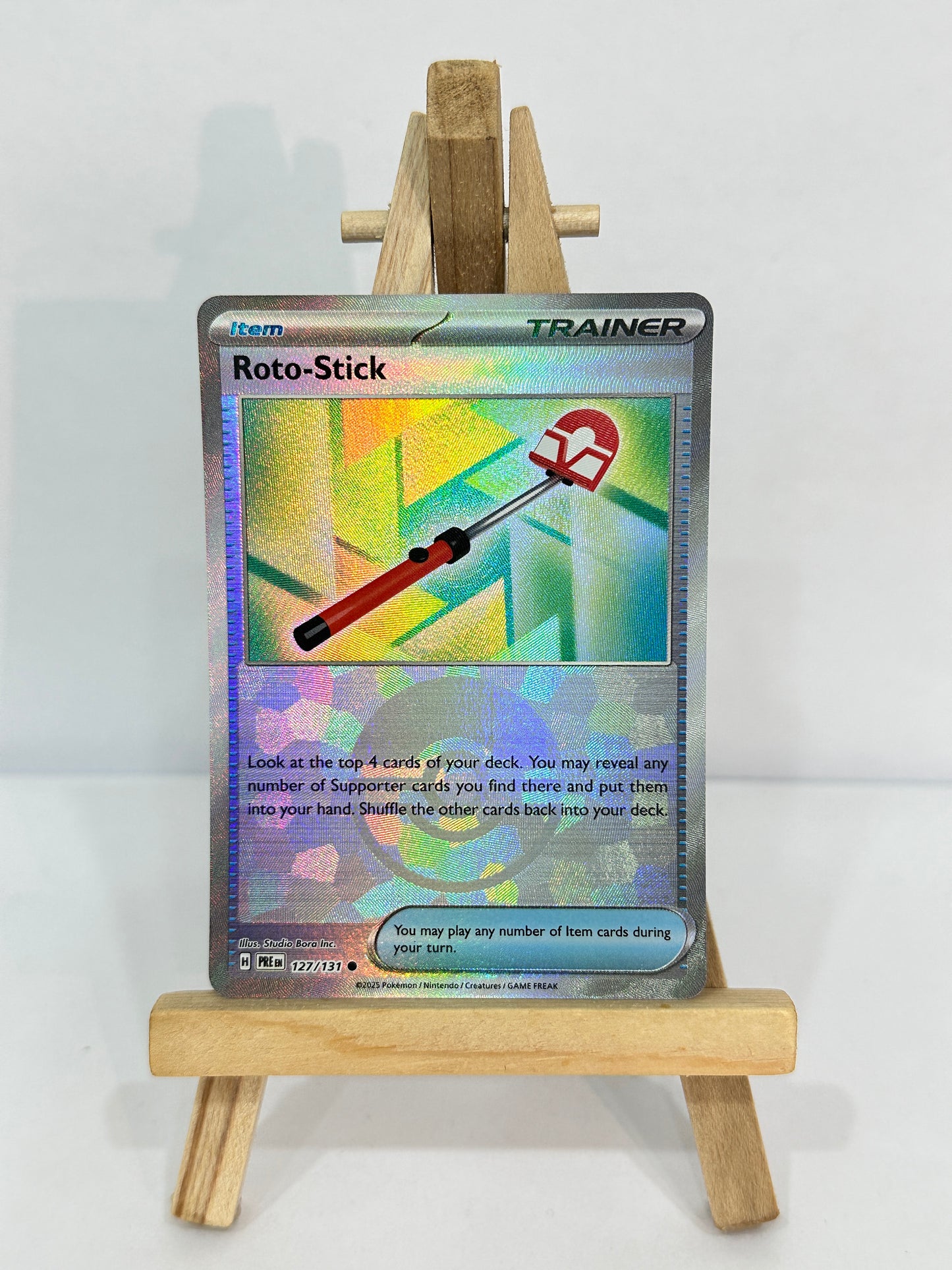 Roto-Stick (SV Prismatic Evolution) Pokeball Reverse Holo