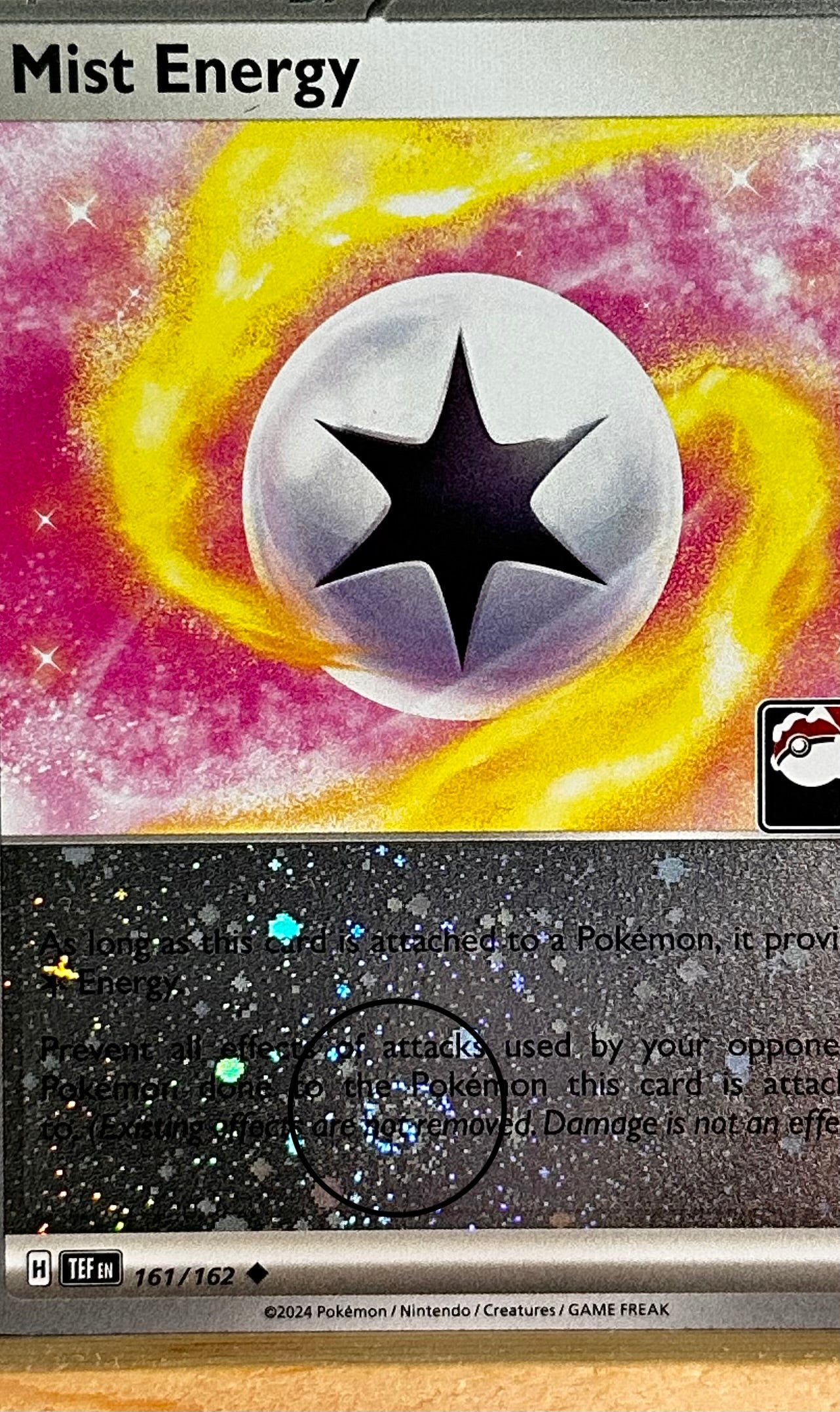 Mist Energy (Play! Pokémon Stamped) Reverse Holo Swirl 🌀